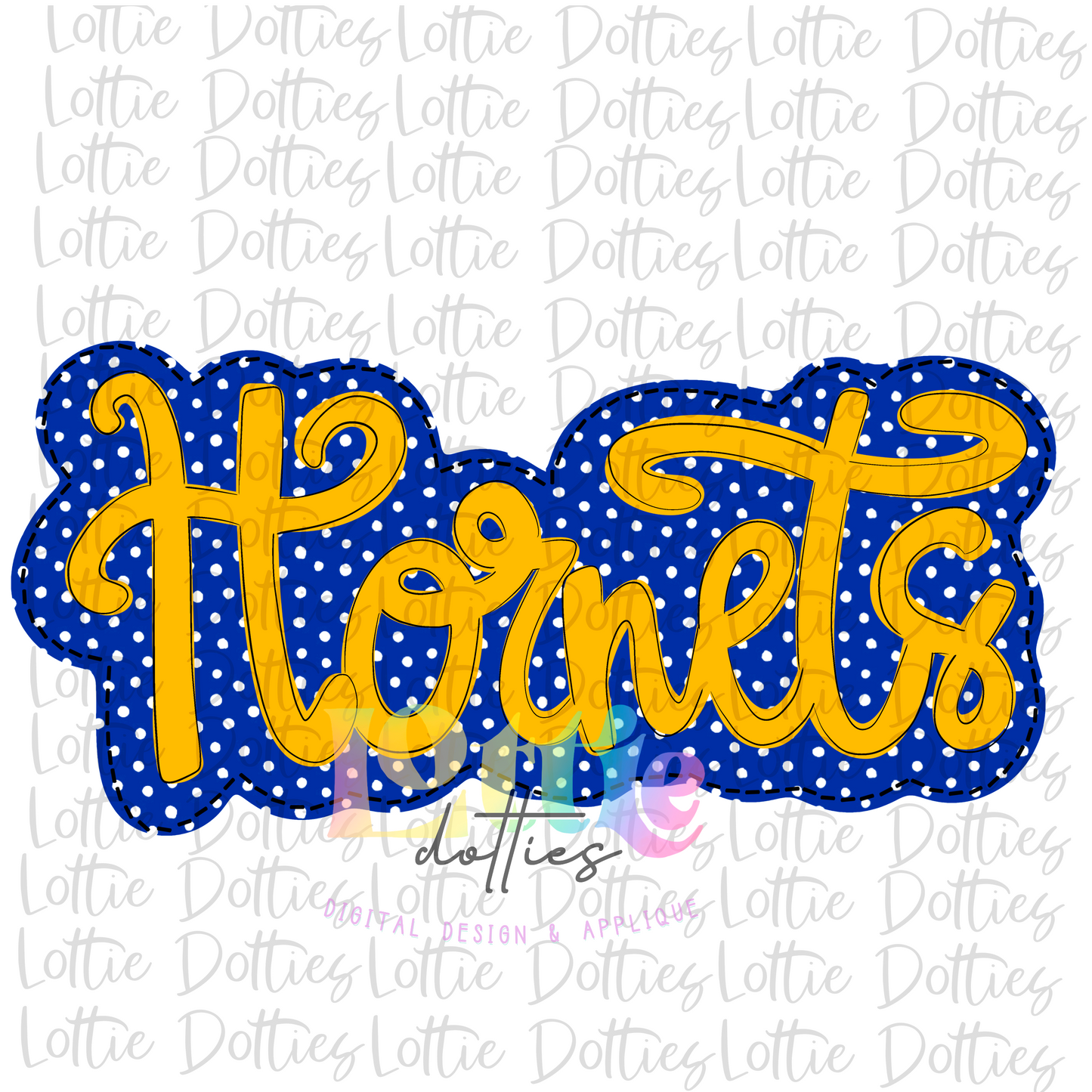Hornets PNG - Hornets - sublimation design - Digital Download - Blue and Gold