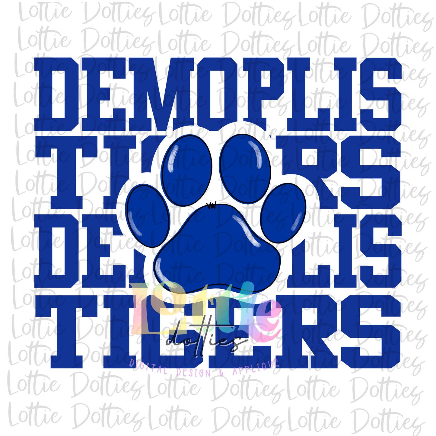 Demoplis Tigers PNG - Tigers Sublimation design - Digital Download