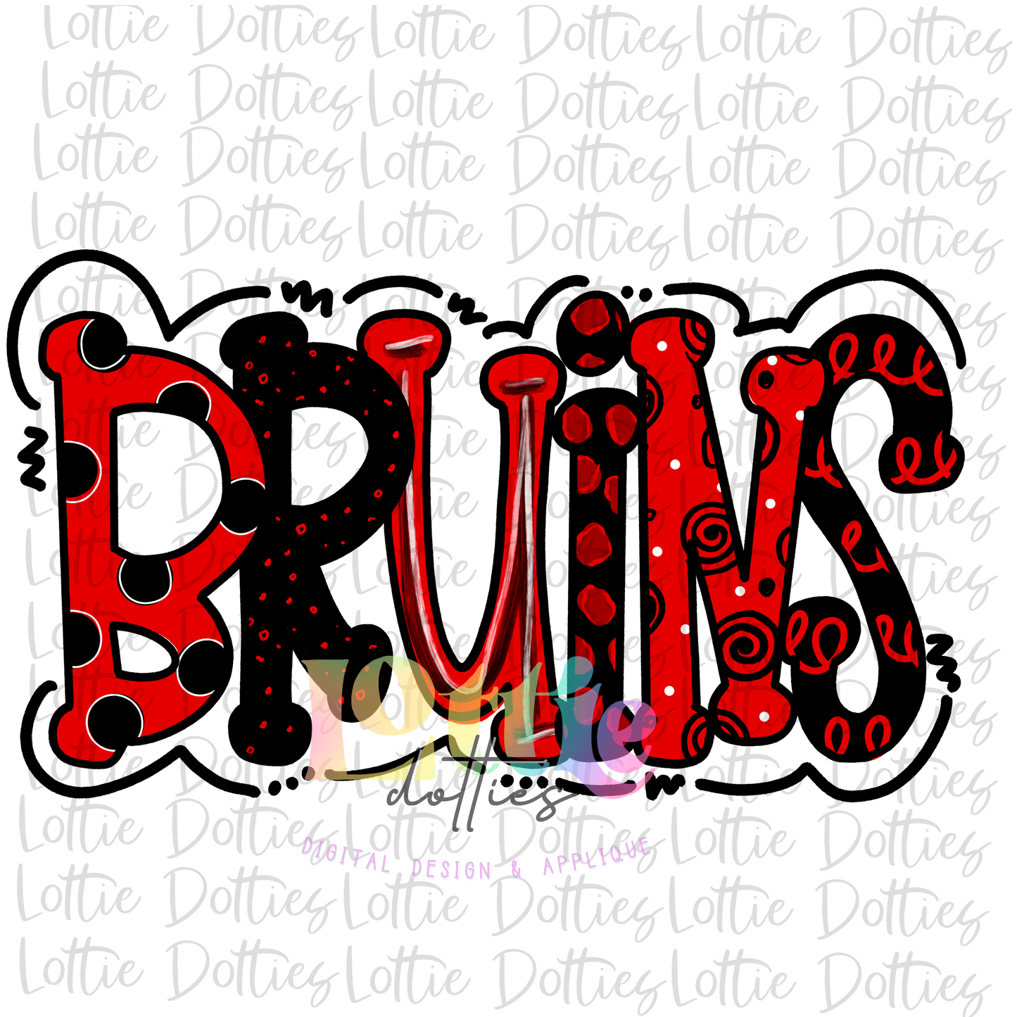 Bruins PNG - Bruins Sublimation design - Digital Download - Red and Black