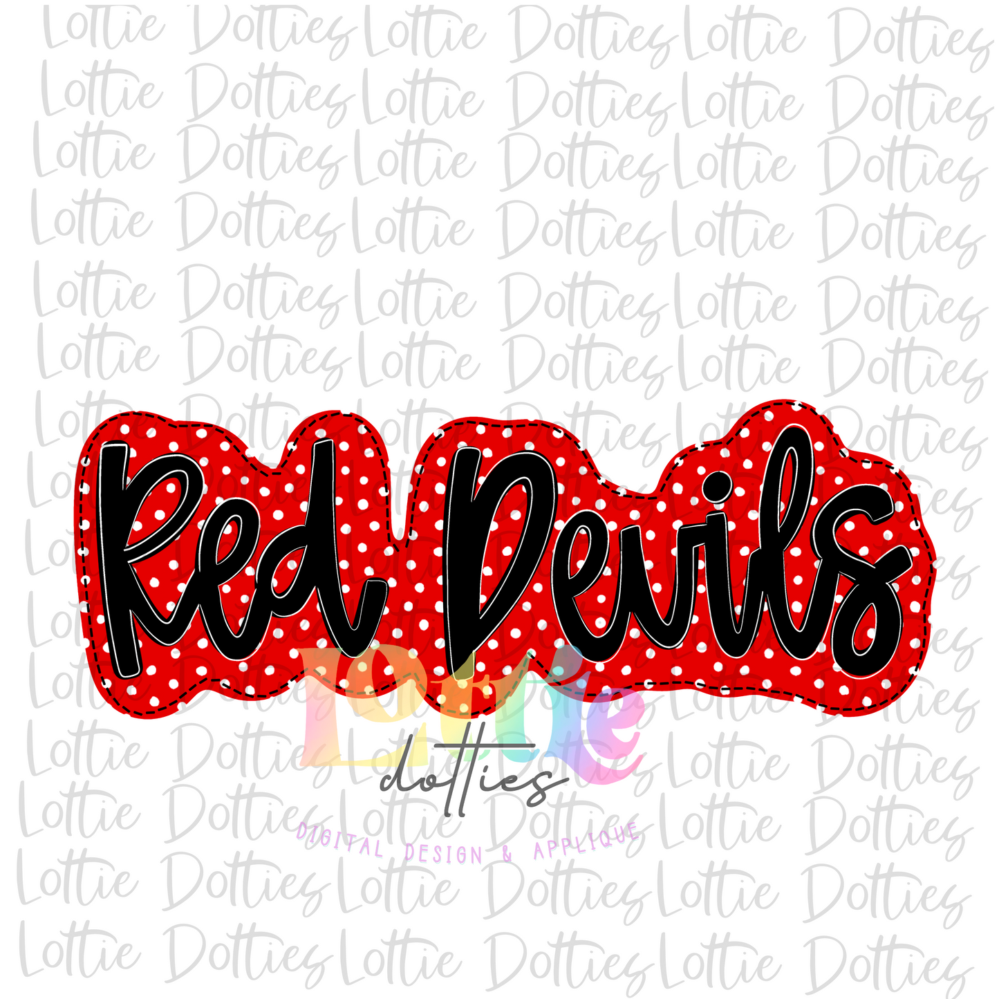 Red Devils Png - Devils Sublimation Design - Digital Download