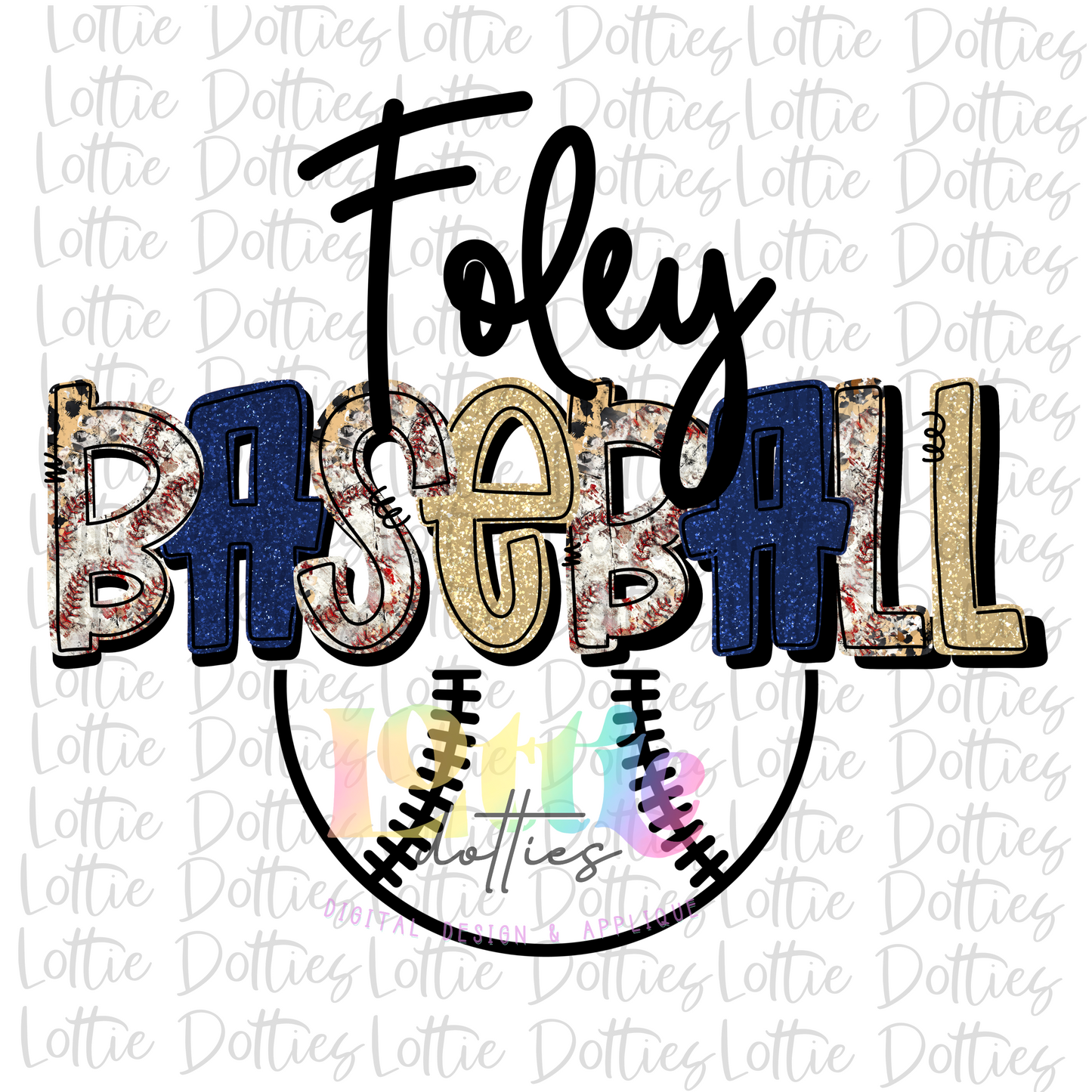 Foley Baseball PNG - Foley Baseball - Sublimation Design - Digital Download