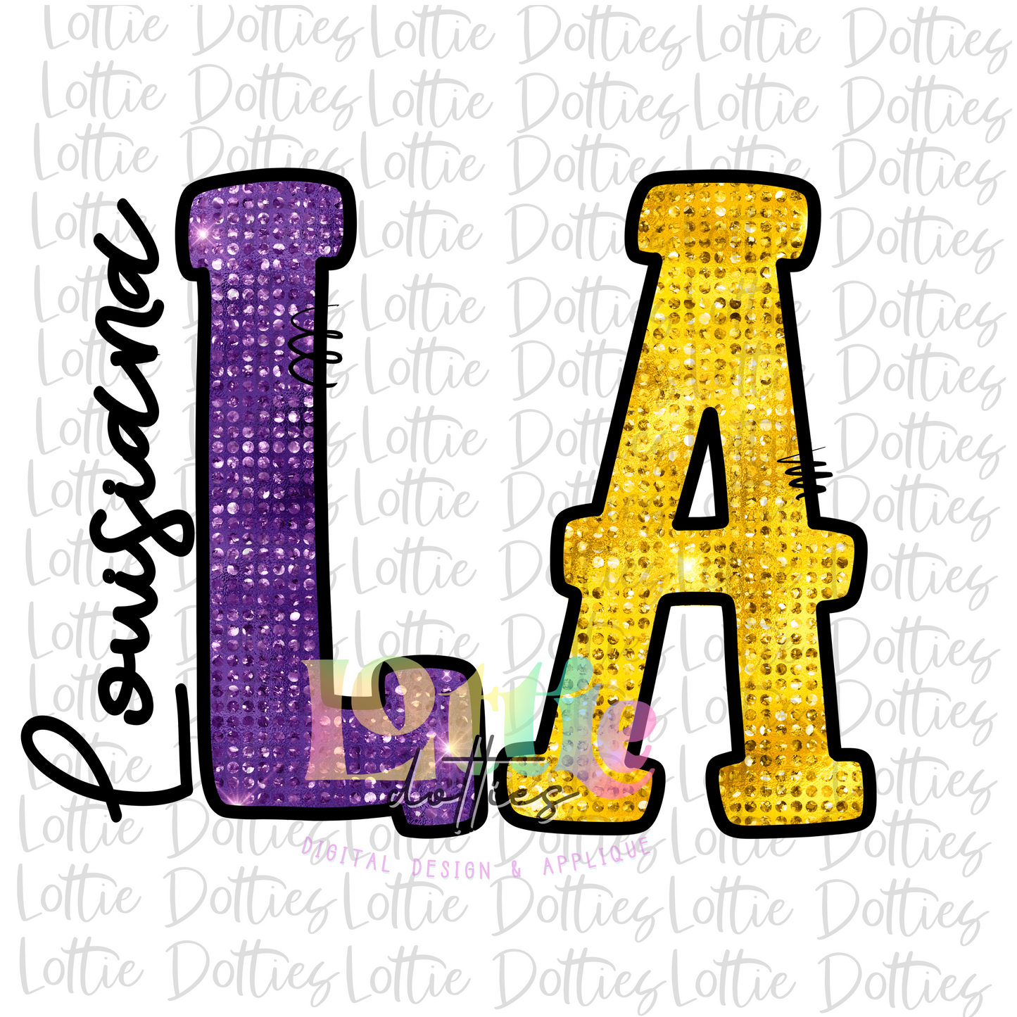 Louisiana Png -Louisiana Sublimation design - Digital Download - Rhinestone