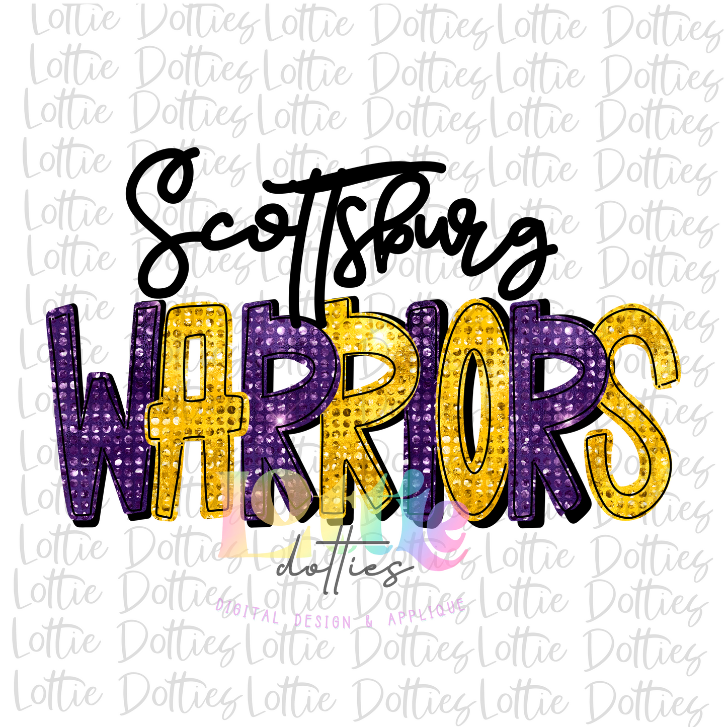 Scottsburg Warrior Png - Mascot Sublimation Design - Digital Download - Rhinestone