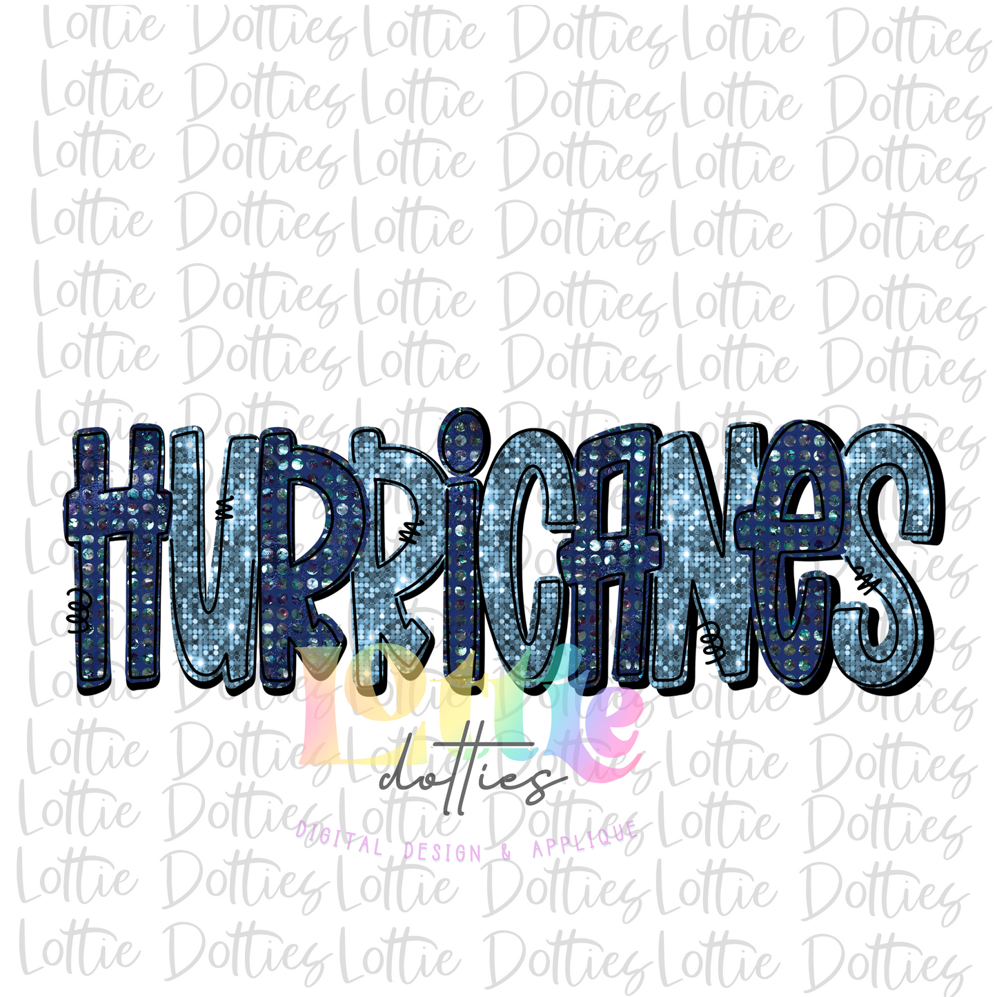 Hurricanes PNG - Hurricanes - Sublimation Design - Digital Download - Navy and Blue Rhinestone