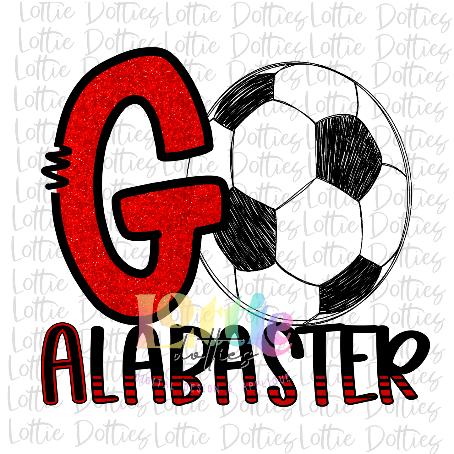 Go Alabaster Soccer PNG - Alabaster Soccer Sublimation - Digital Download