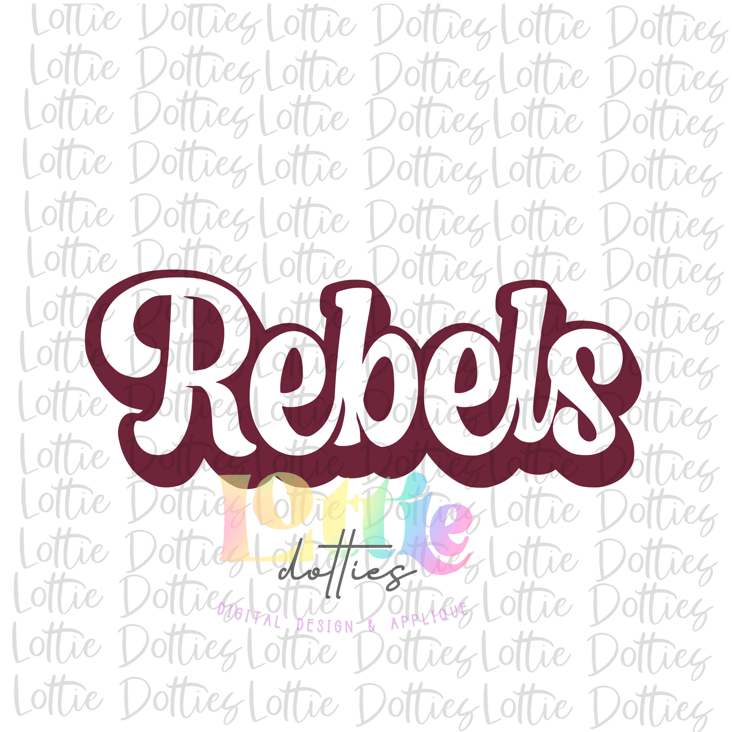 Rebels PNG - Instant Download - Digital Download - Rebels Sublimation Design - Swoosh Design