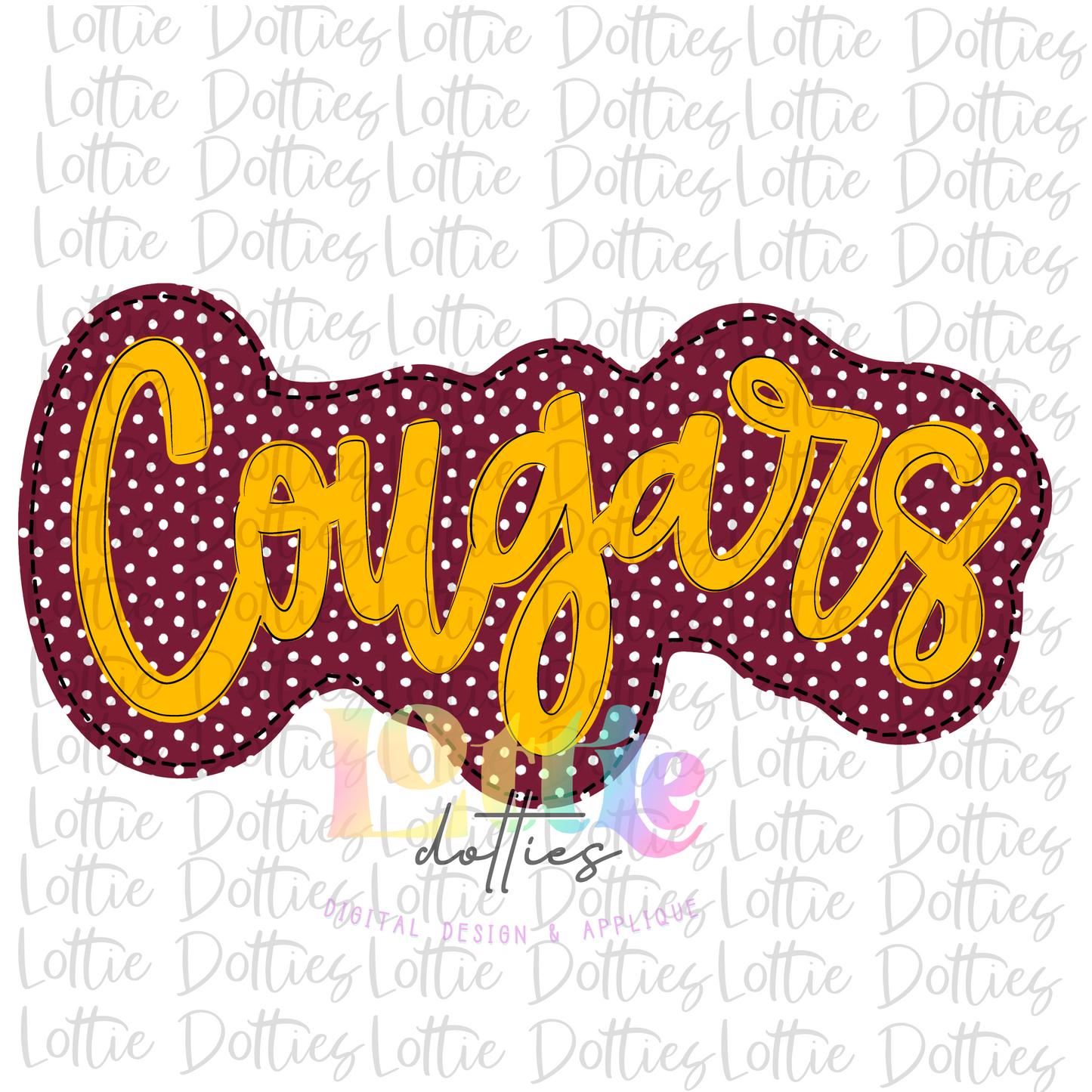 Cougars Png - Cougars Sublimation - Digital Download - Maroon and Gold