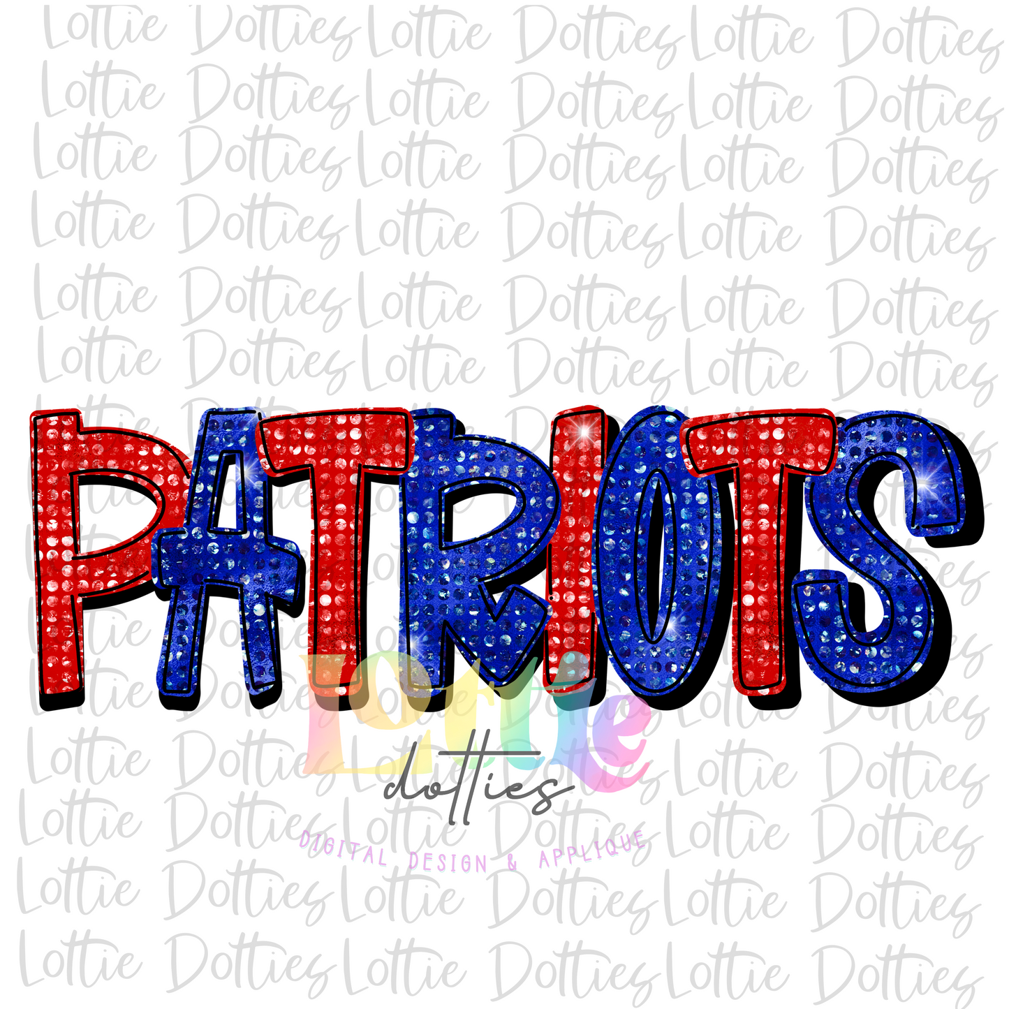 Patriots PNG - Patriots Sublimation design - Digital Download - Royal and Red