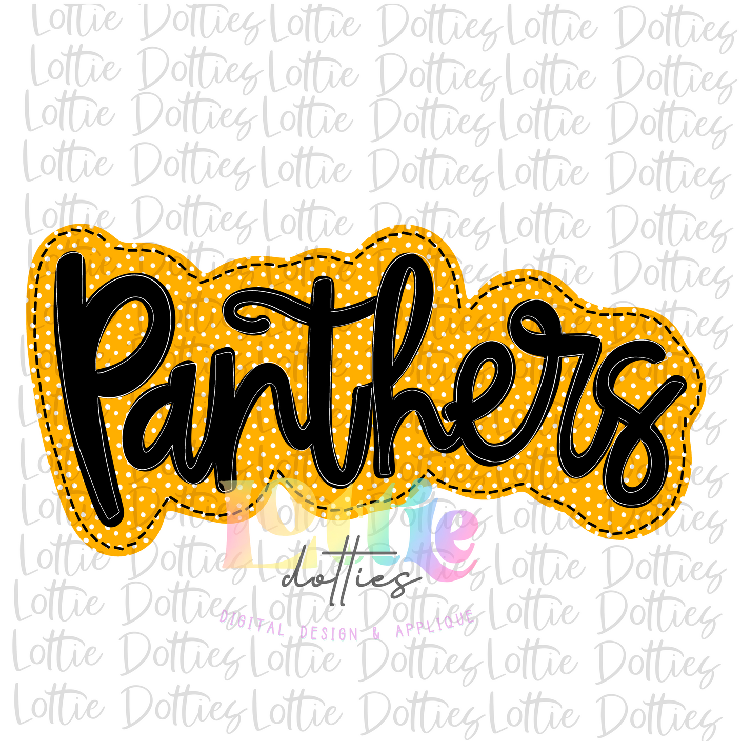Panthers PNG - Panthers Sublimation - Digital Download - Black and Yellow