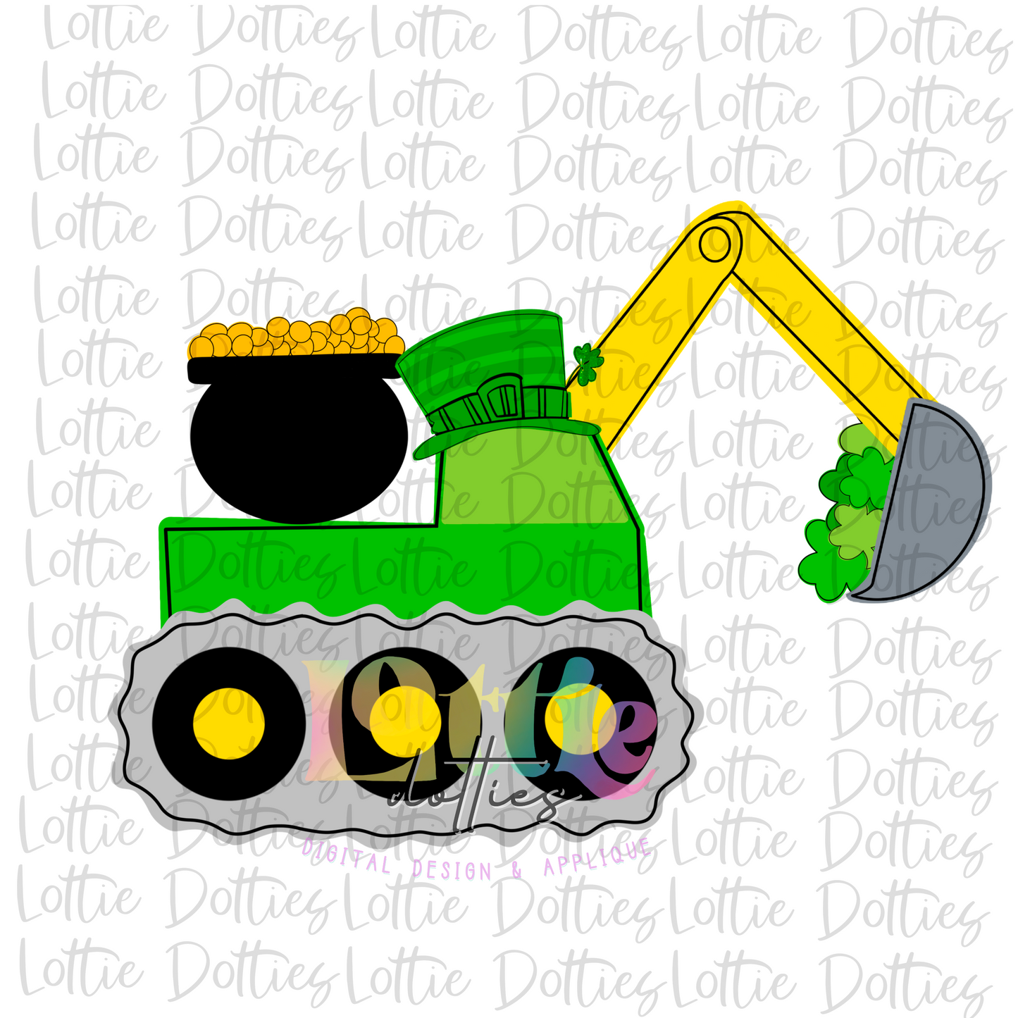 Saint Patrick’s Day Sublimation Truck Design- Png - Pot of Gold - St Patrick’s Day Png