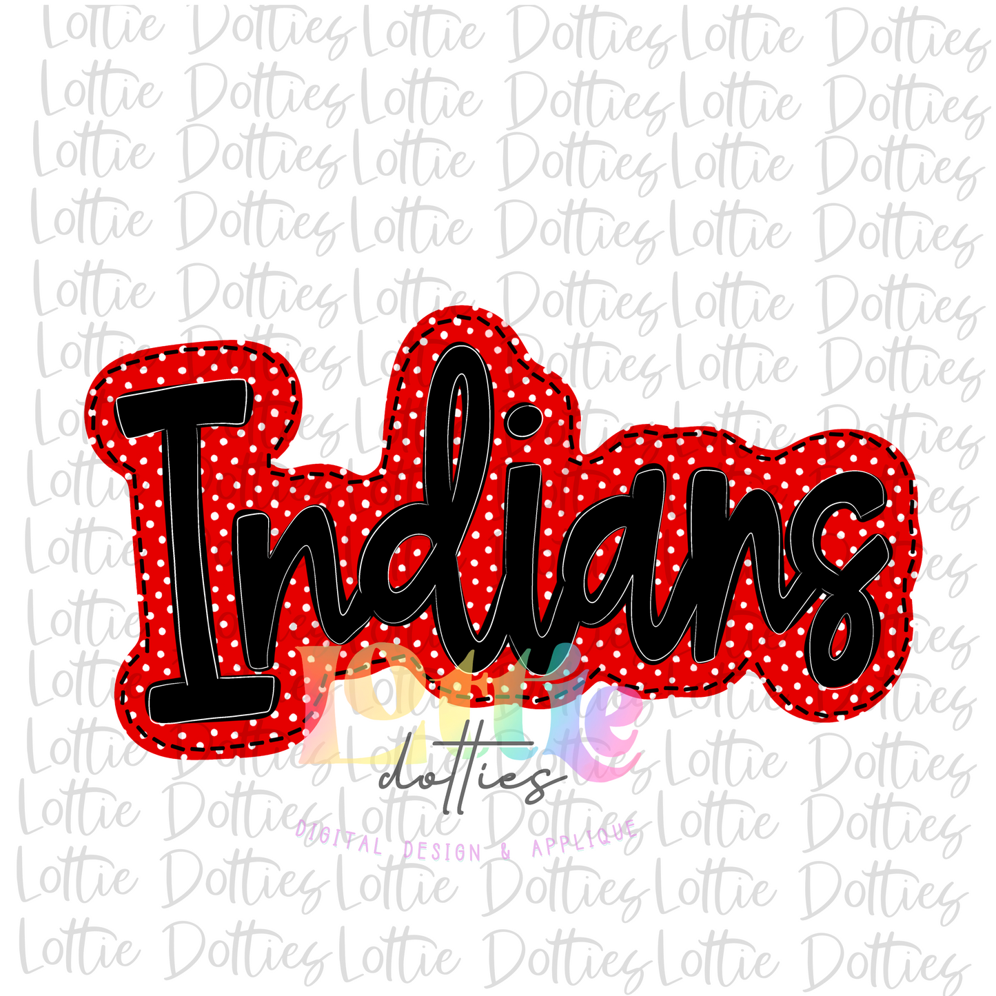 Indians PNG - Indians sublimation design - Digital Download - Red and Black