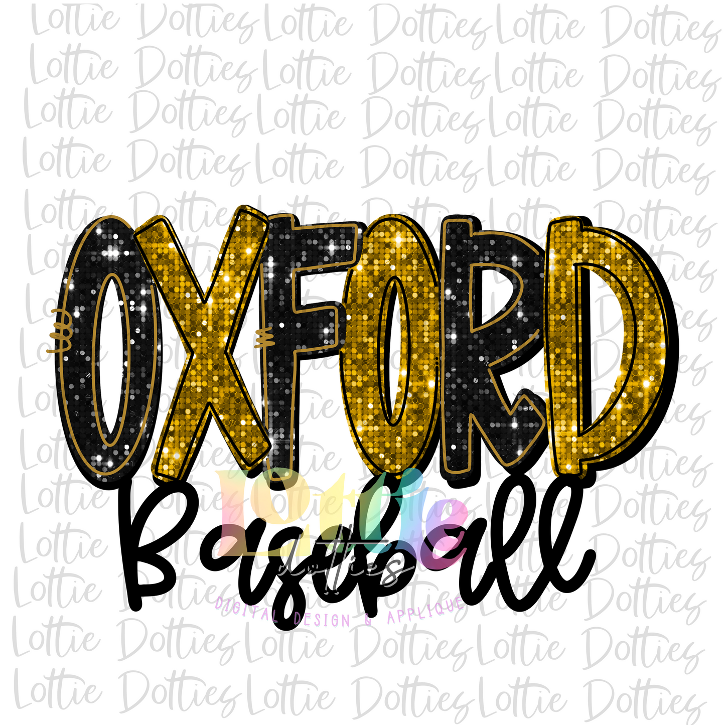 Oxford Baseball PNG - Oxford - Sublimation - Digital Download - Rhinestone