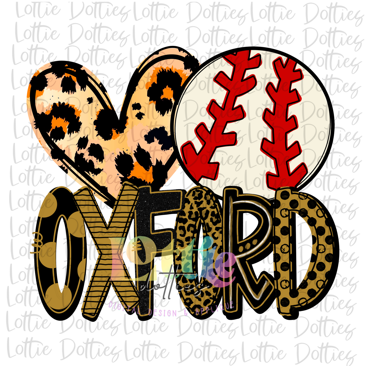 Oxford Baseball PNG - Oxford - Sublimation - Digital Download