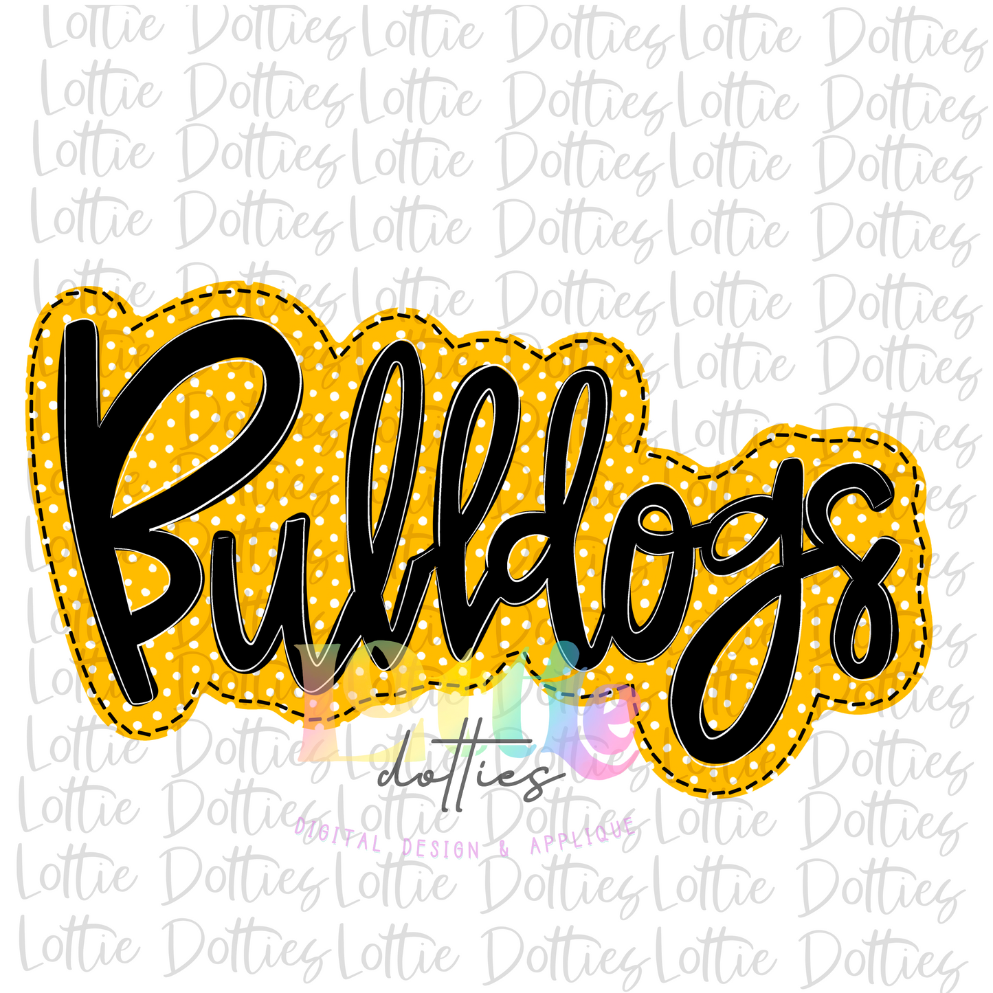 Bulldogs - PNG - Bulldogs - - Sublimation Design - Digital Download - Black and Gold