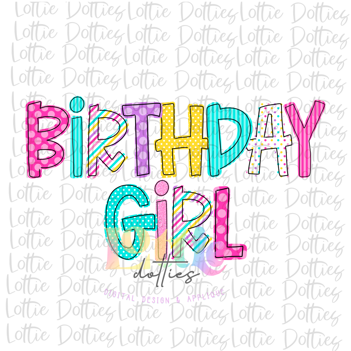 Birthday Girl Png -Instant Download - Digital Download