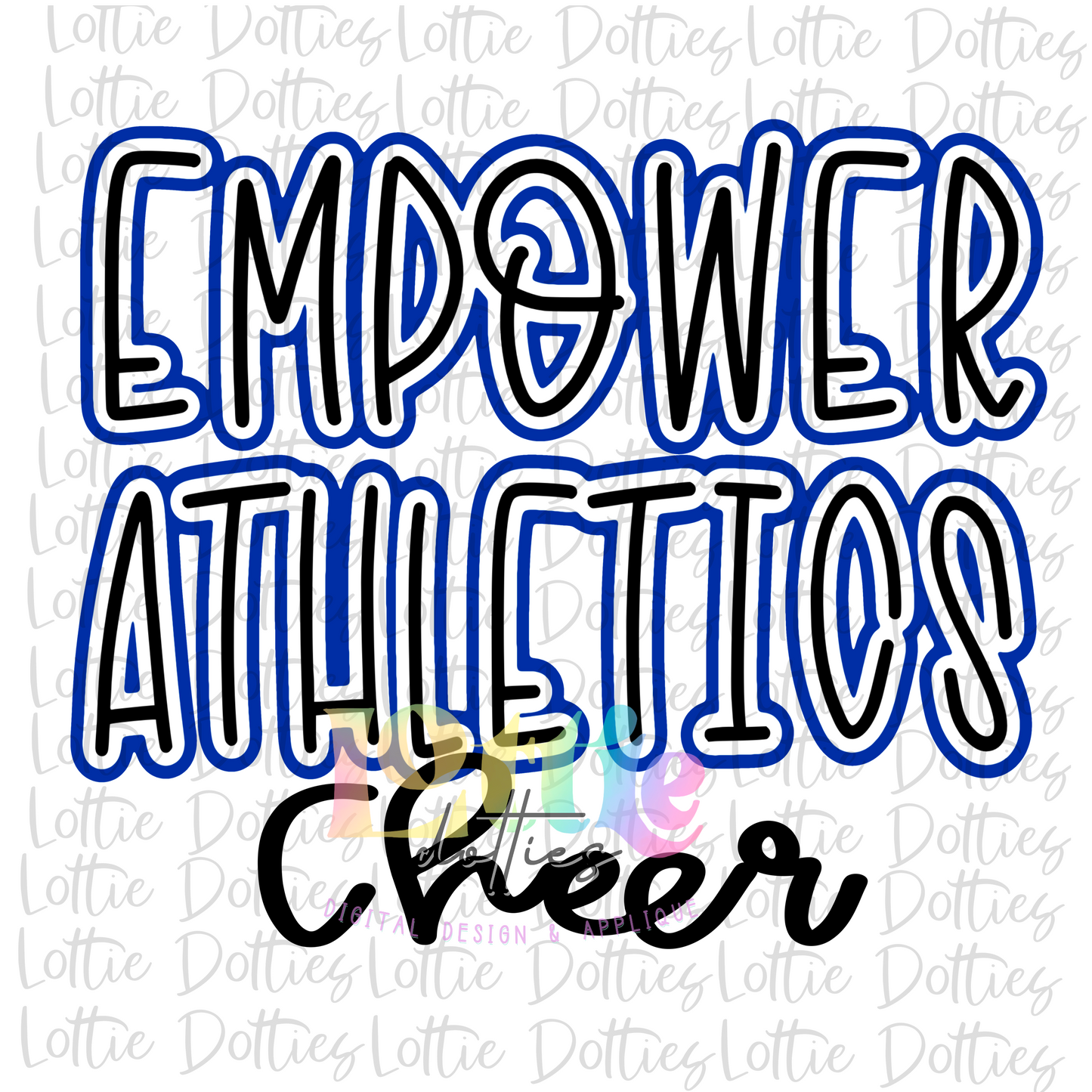 Empower Athletics Cheer PNG - Cheer Sublimation - Digital Download