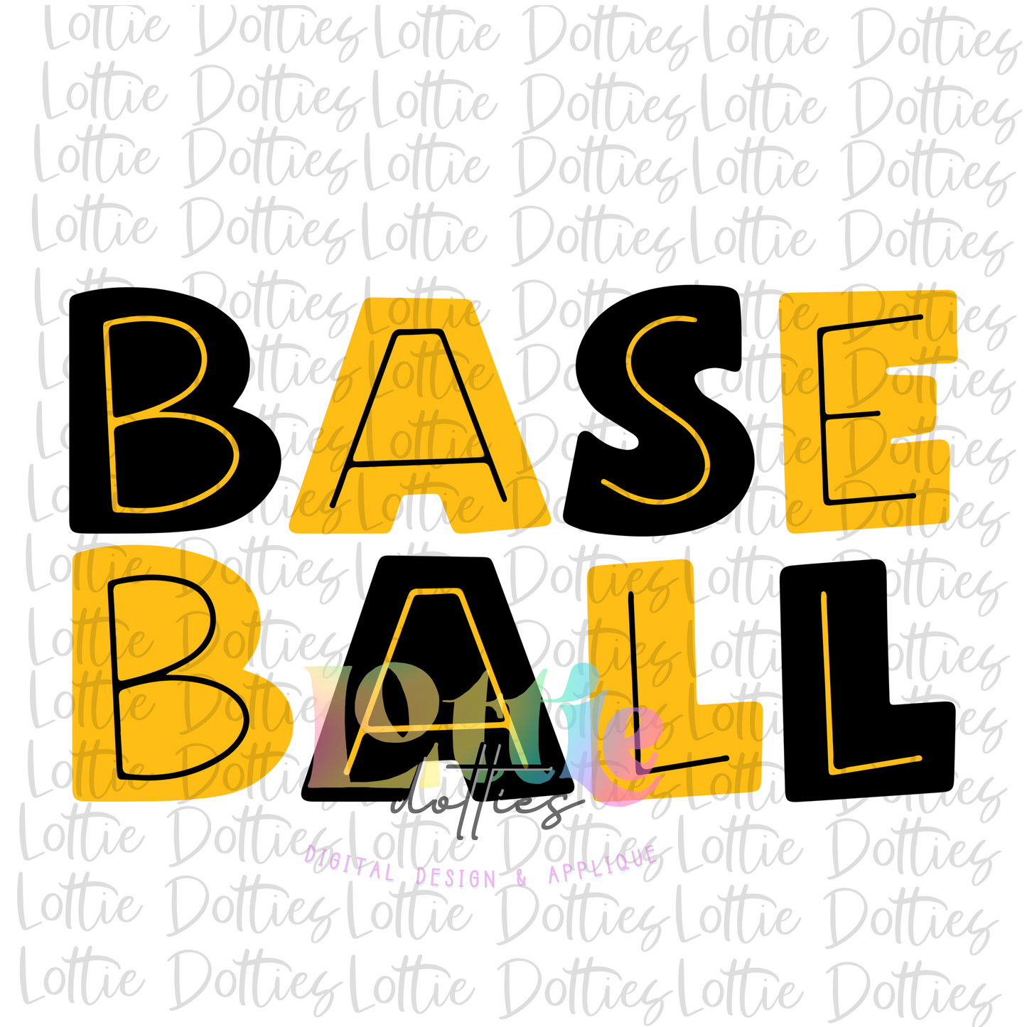 Baseball Png - Baseball Design - Baseball Sublimation - Black and Gold