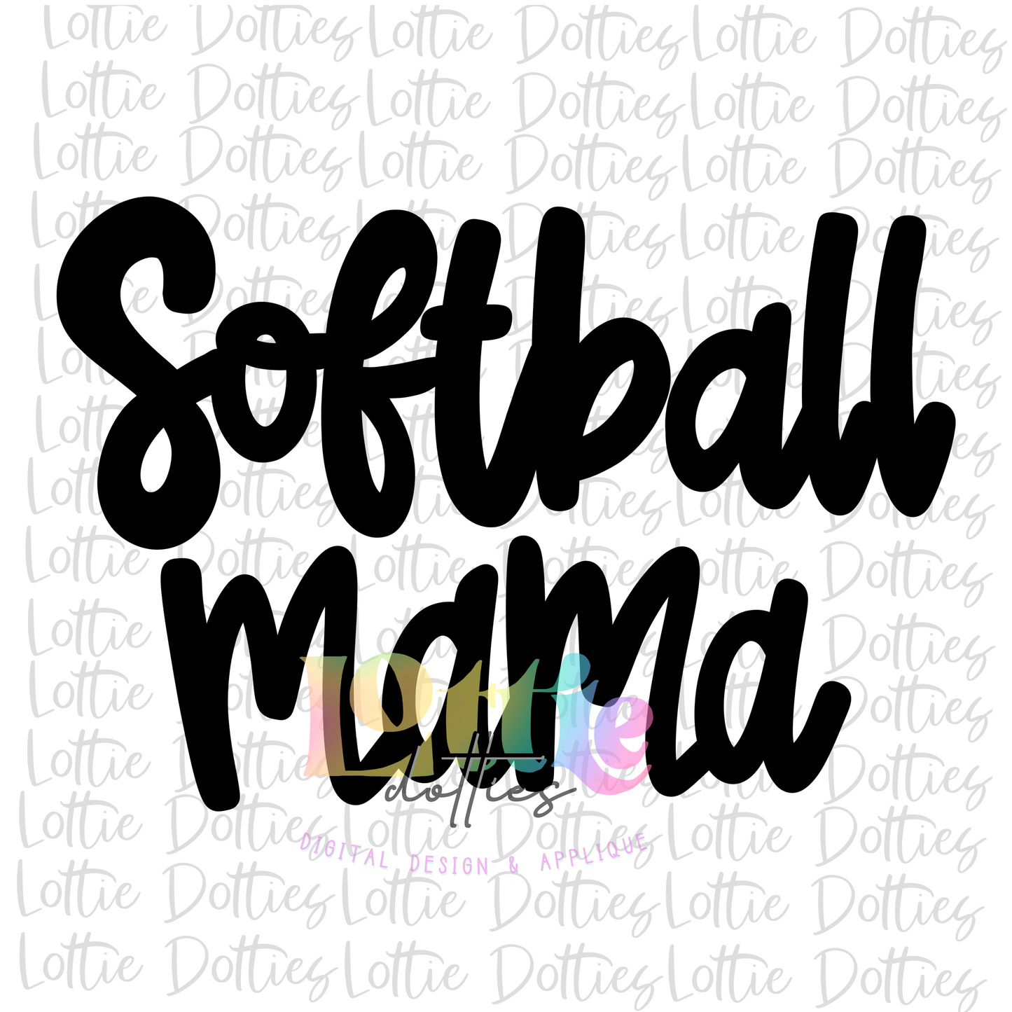 Softball Mama Png - Softball Sublimation - Digital Download-
