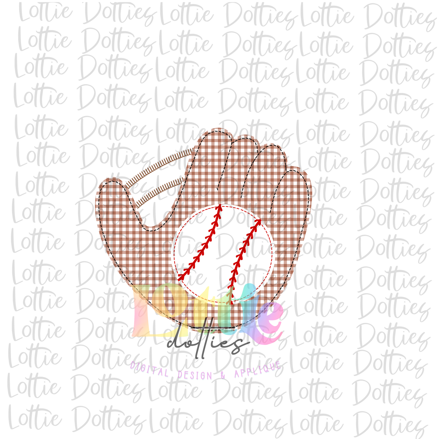 Baseball Glove PNG - Baseball Sublimation - Digital Download - Faux Applique