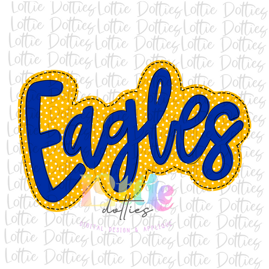 Eagles PNG - Eagles -  sublimation design - Digital Download - Blue and Gold