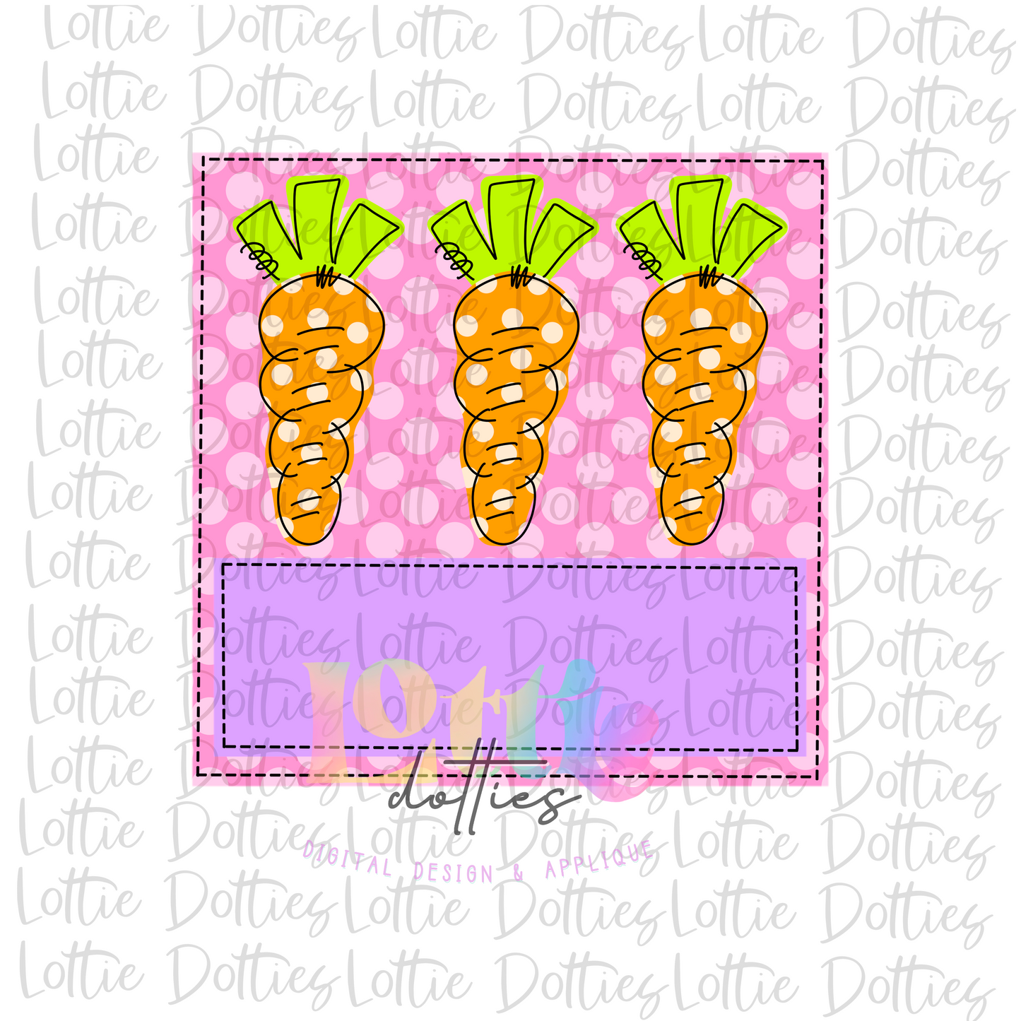 Carrot PNG - Easter Sublimation - Digital Download - Pink and Purple Box