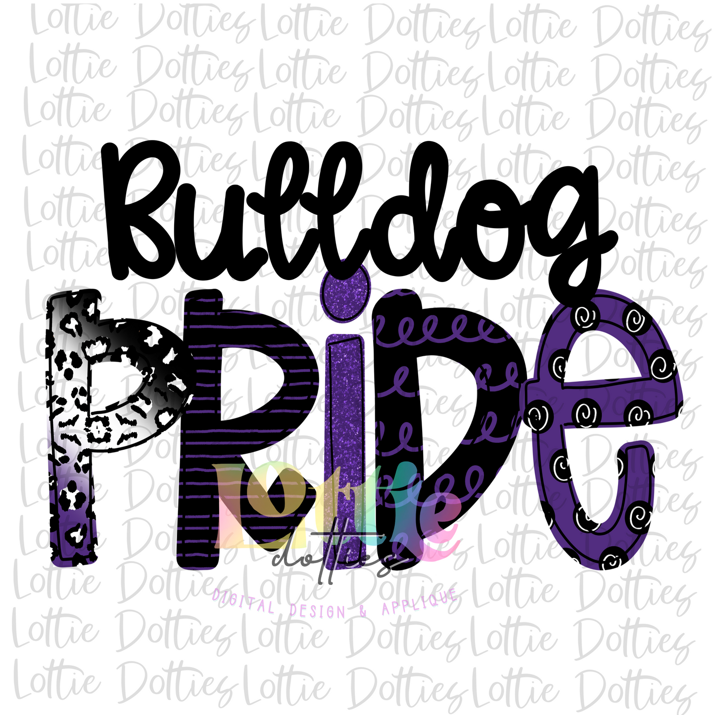 Bulldogs Pride - PNG - Bulldogs - sublimation design - Digital Download - Blue and Black