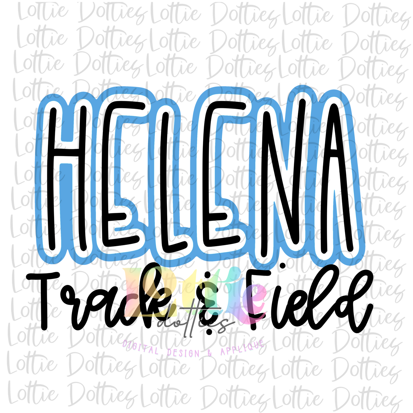 Helena Track and Field PNG - Helena Sublimation - Digital Download