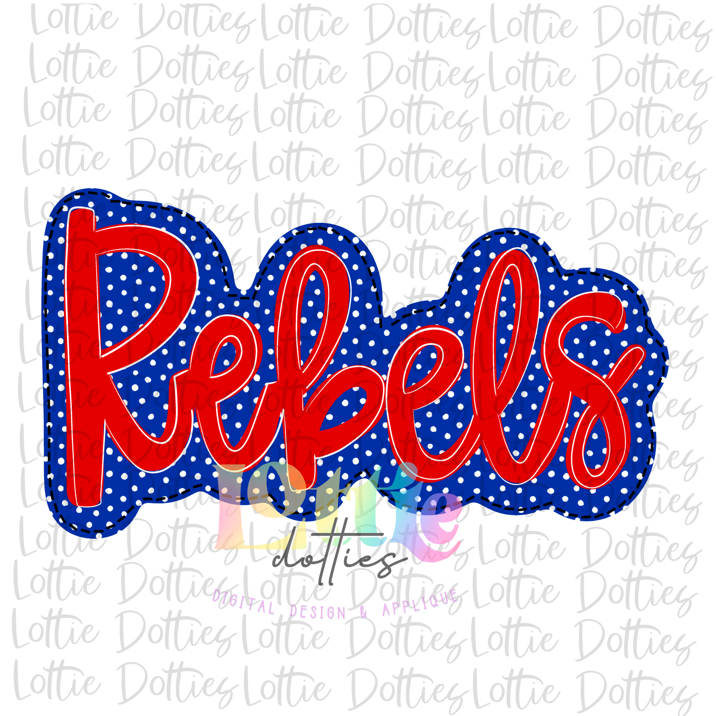 Rebels PNG - Instant Download - Digital Download - Rebels Sublimation Design - Red and Blue