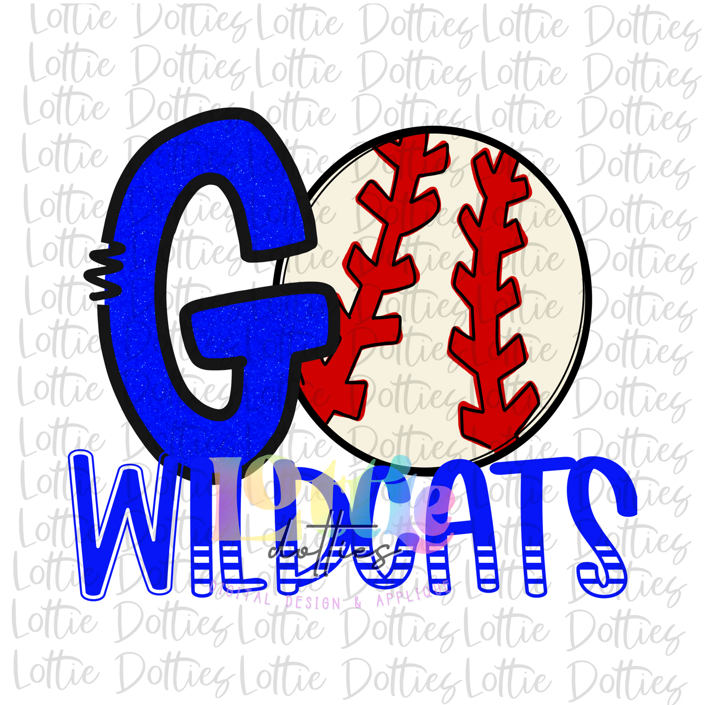 Go Wildcats PNG - Baseball sublimation design - Digital Download