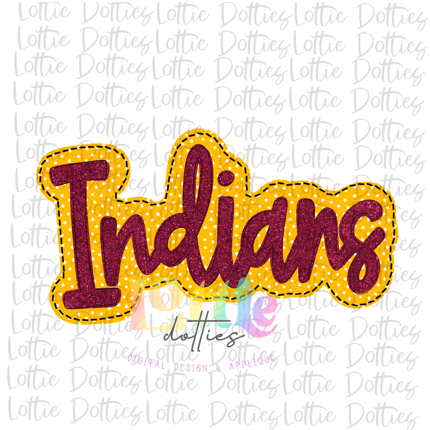 Indians PNG - Indians sublimation design - Digital Download - Maroon and Gold