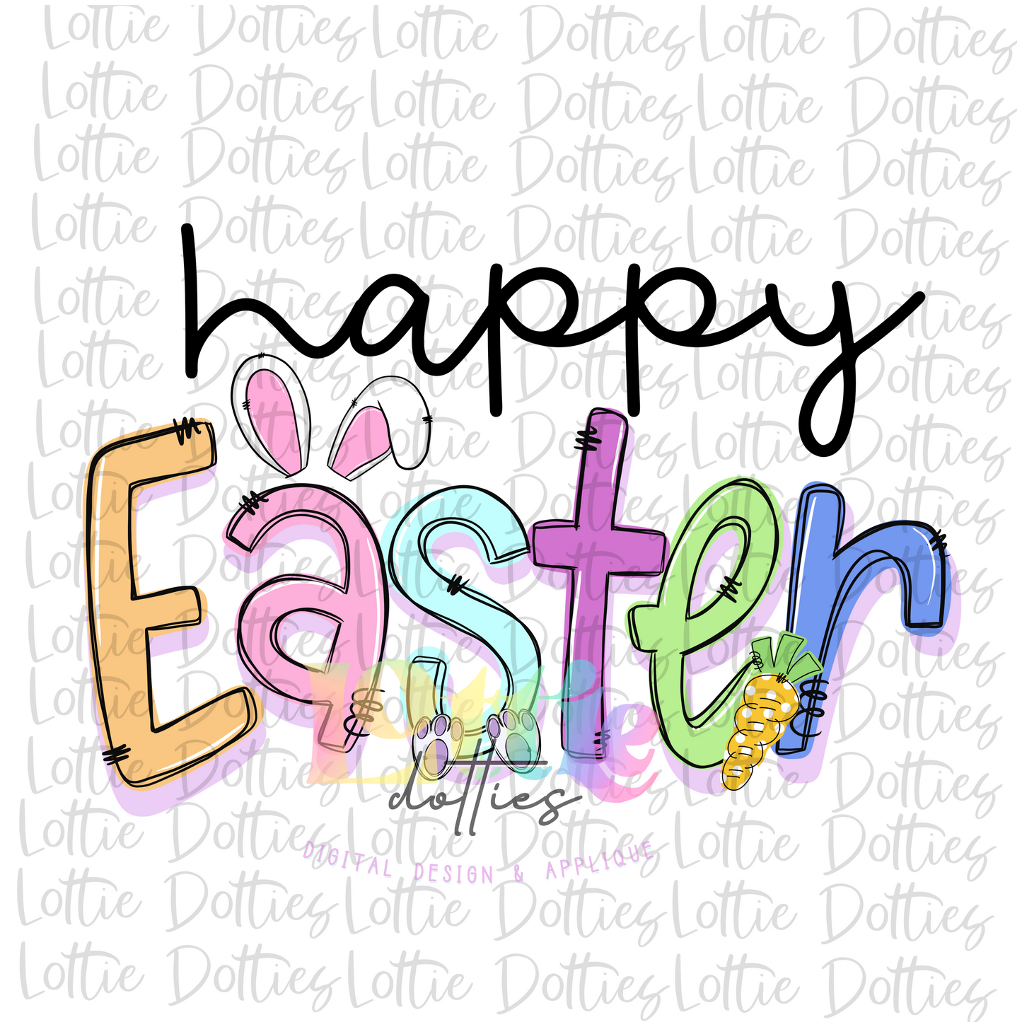 Happy Easter PNG - Easter Sublimation - Digital Download
