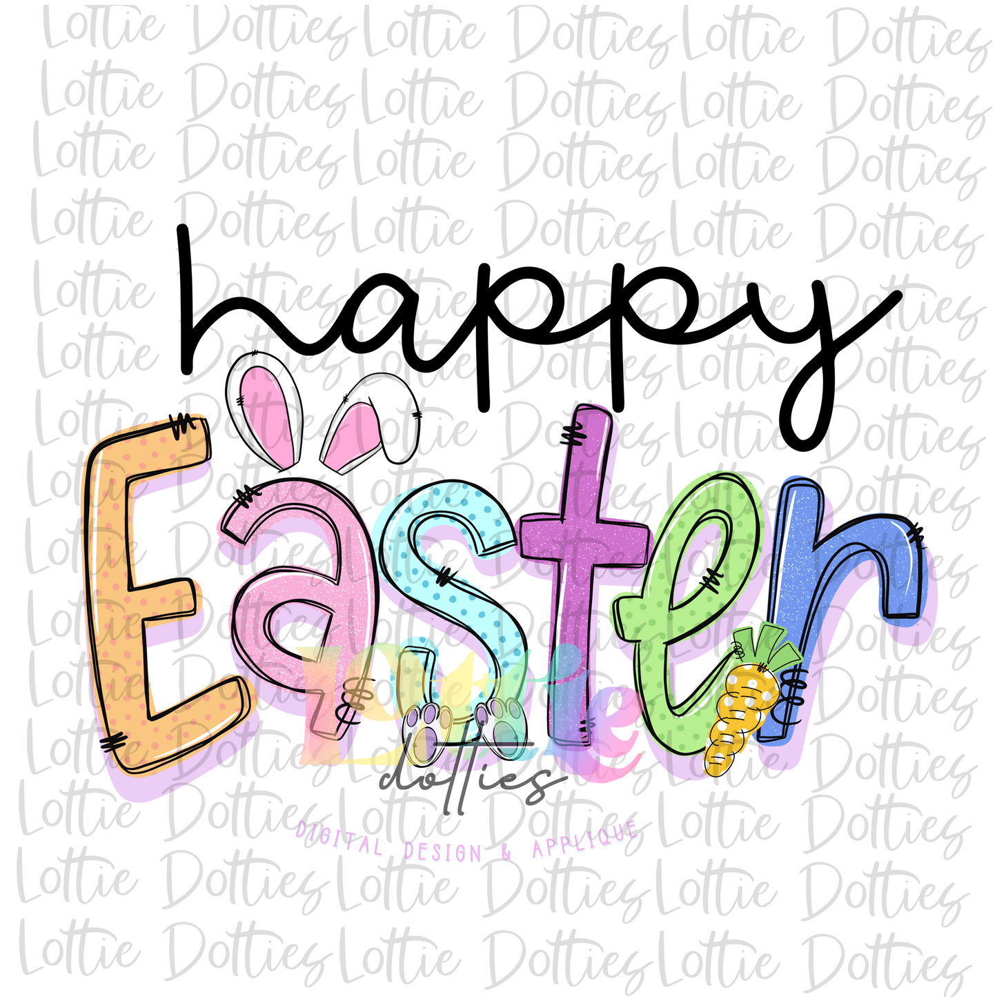 Happy Easter PNG - Easter Sublimation - Digital Download