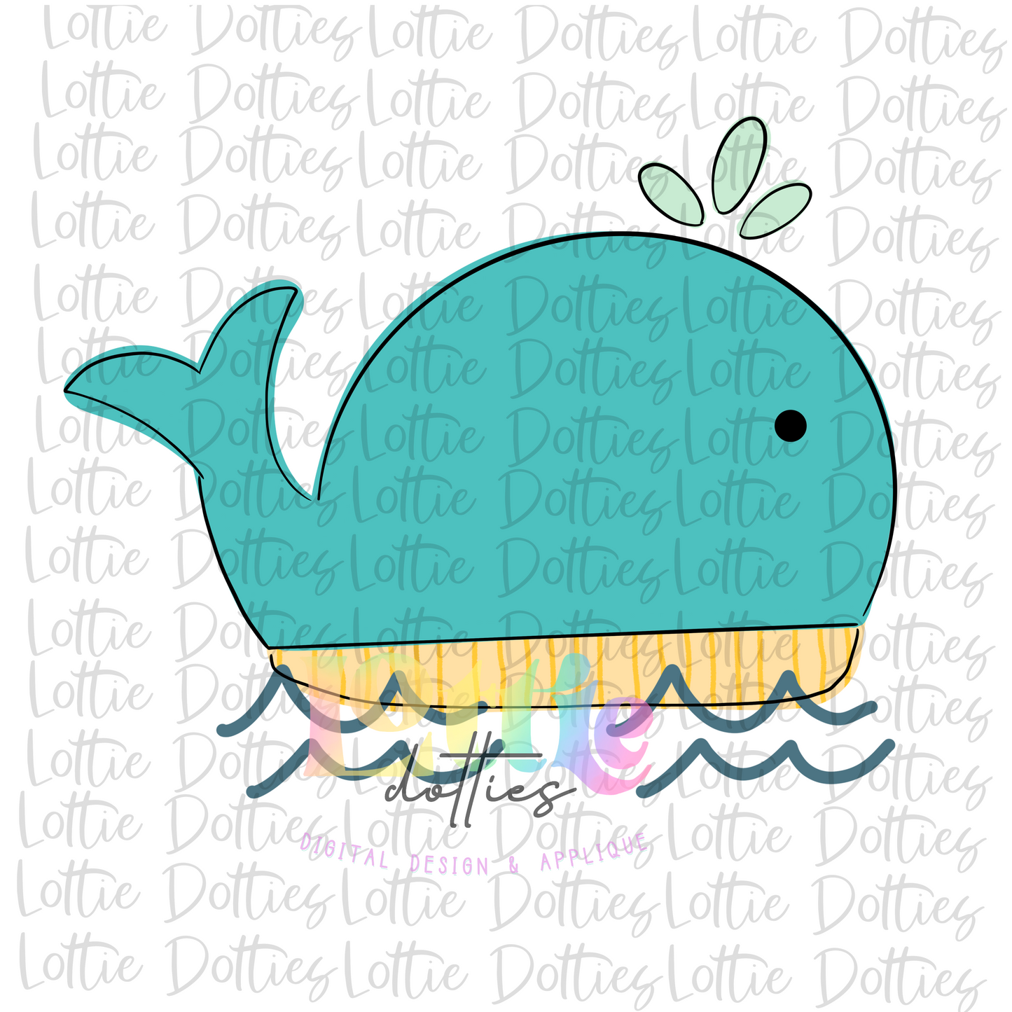 Whale Png - Whale Blue - Summer Sublimation Designs - Digital Download