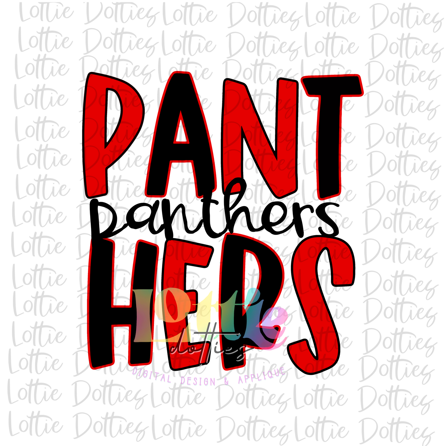 Panthers PNG - Panthers Sublimation - Digital Download - Red and Black