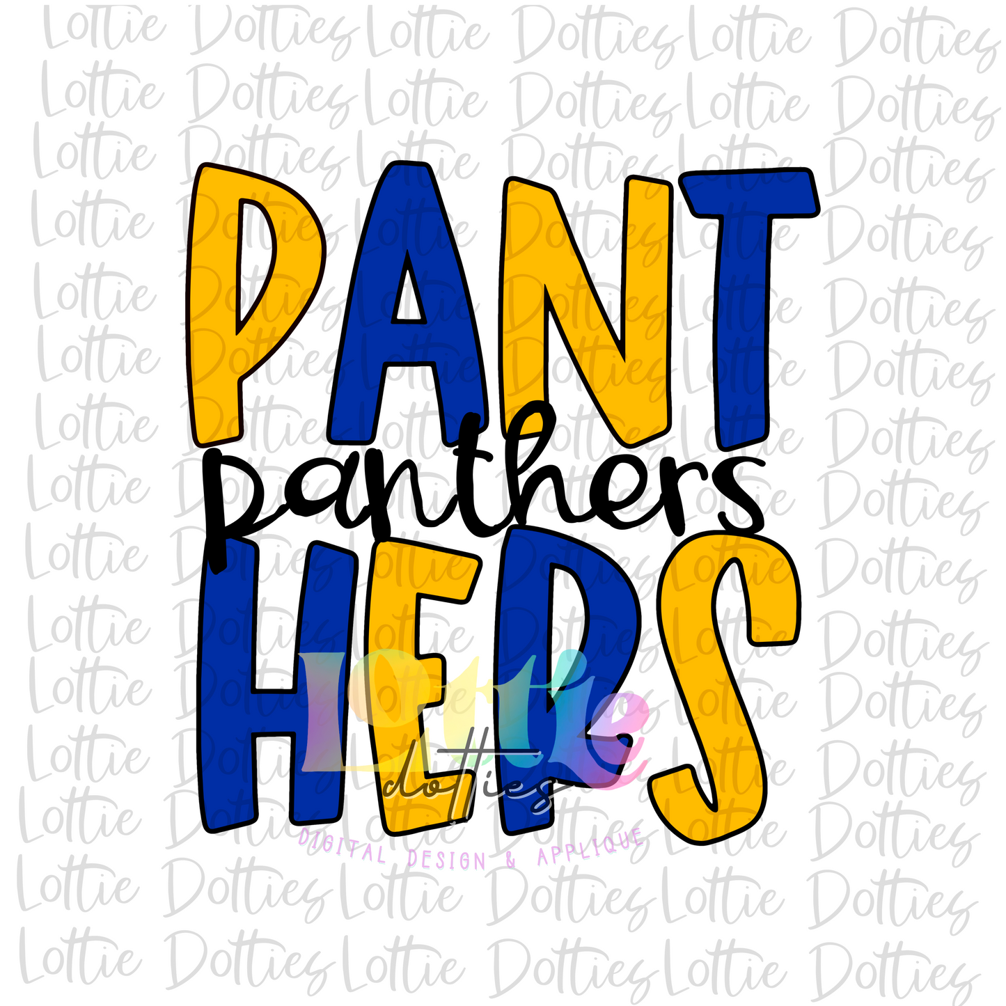 Panthers PNG - Panthers Sublimation - Digital Download - Blue and Gold