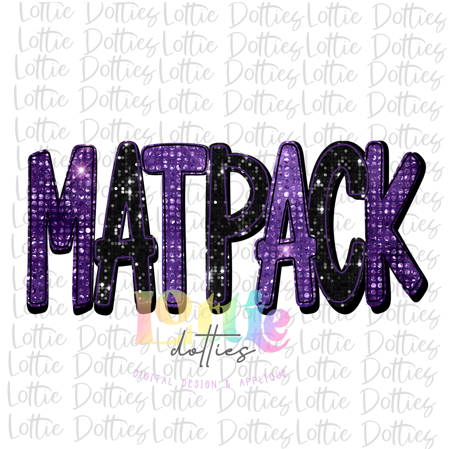 MatPack PNG - MatPack Sublimation - Digital Download - Purple and Black Rhinestone