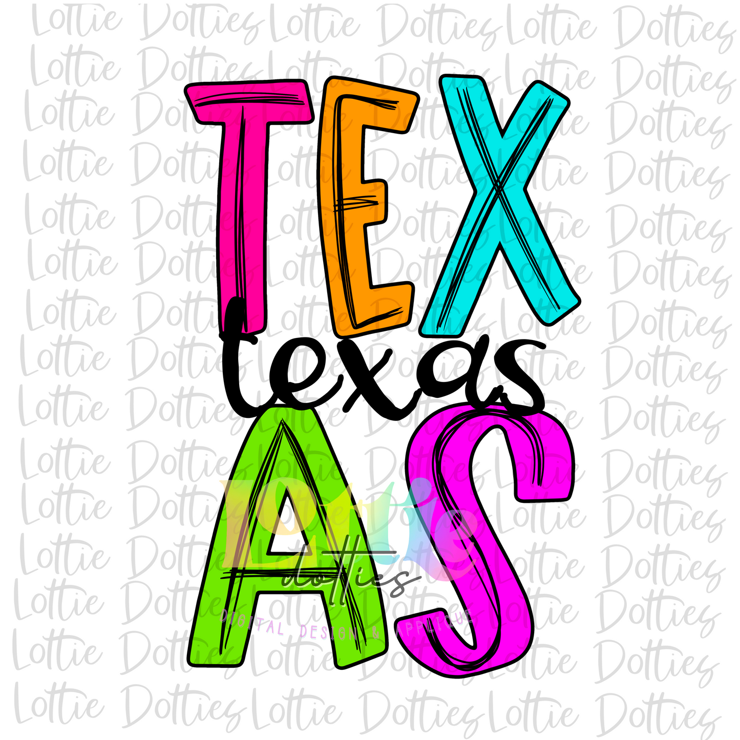 Texas - PNG - Texas - Sublimation - Digital Download - Neon