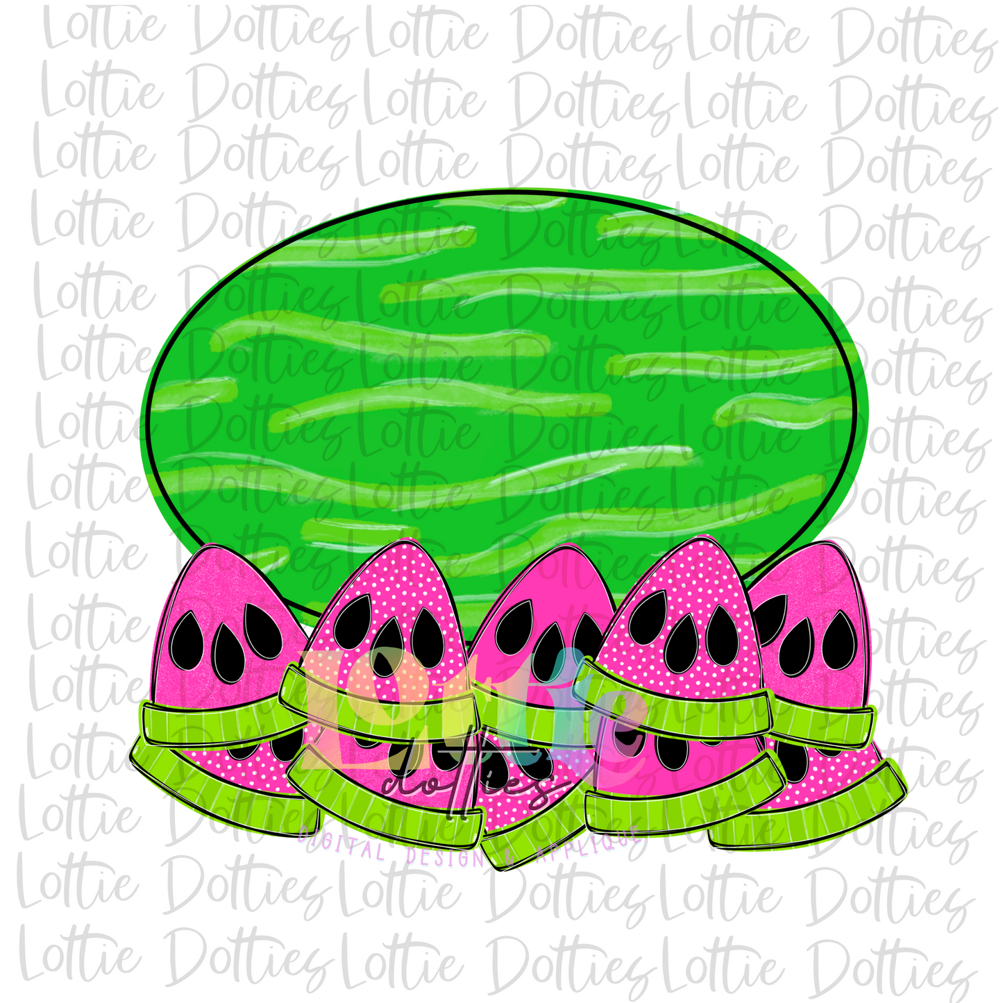 Watermelon Flag Template Png -Bundle - Build Your own - Digital Download - 10 Slices
