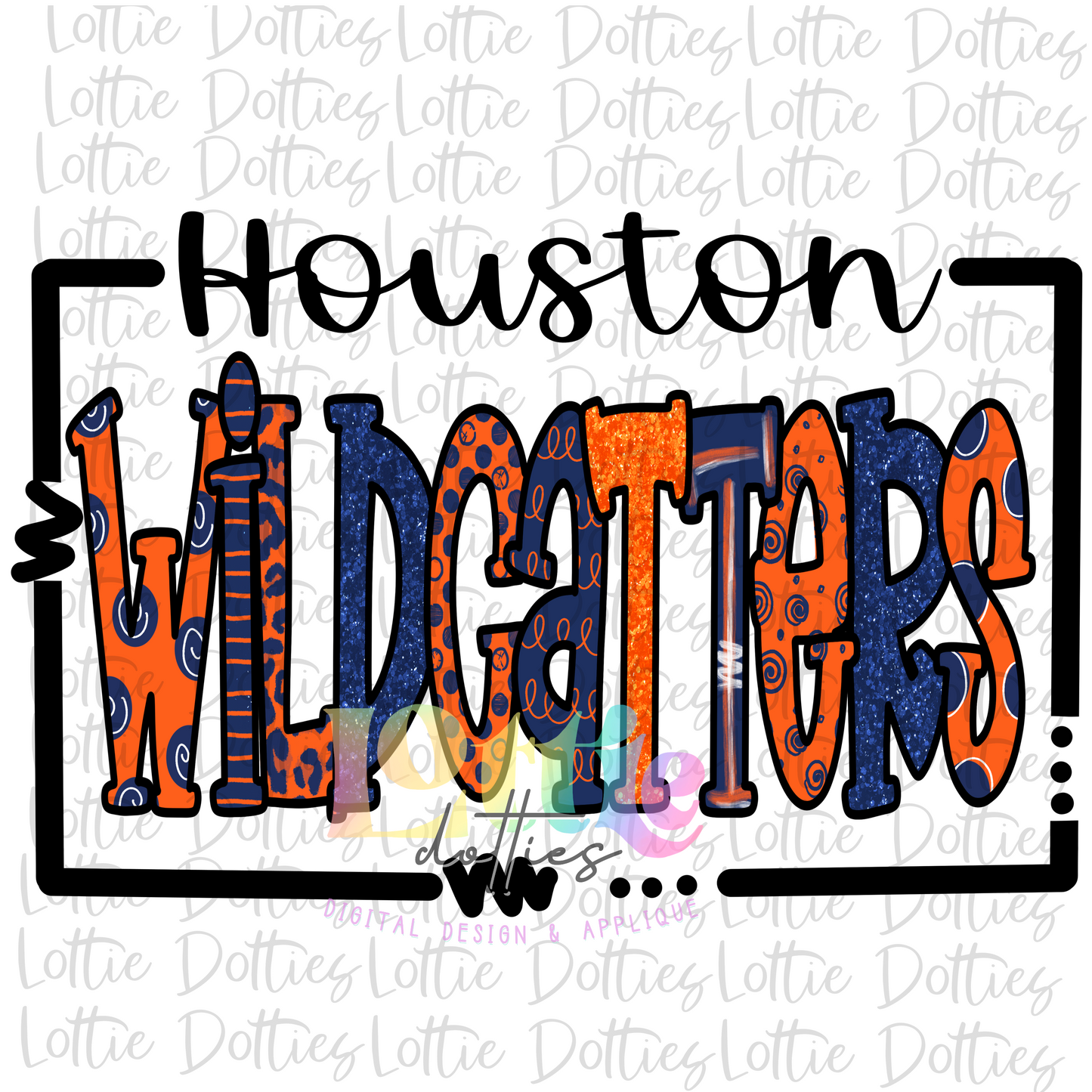 Houston Wildcatters PNG - Wildcatters Sublimation Design - Digital Download
