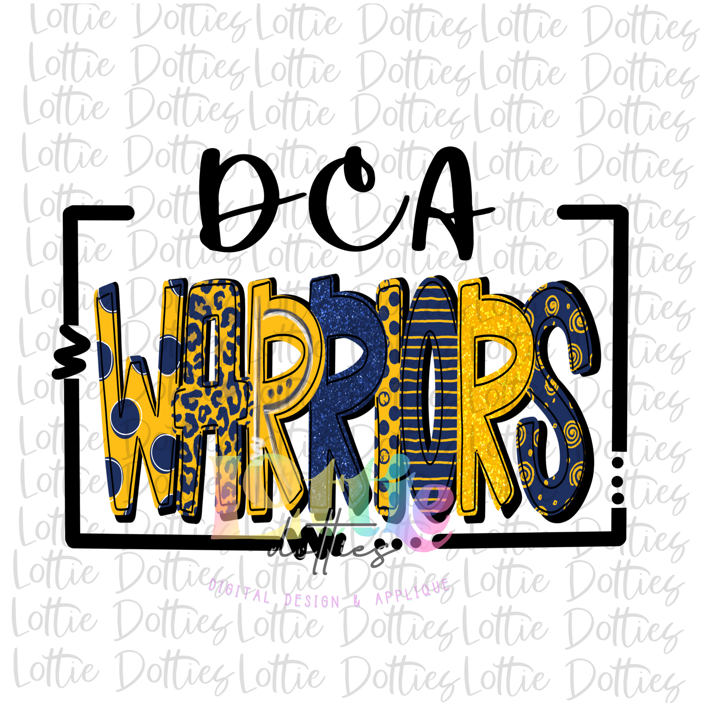 Warriors Png - DCA Warriors - Mascot Sublimation Design - Digital Download