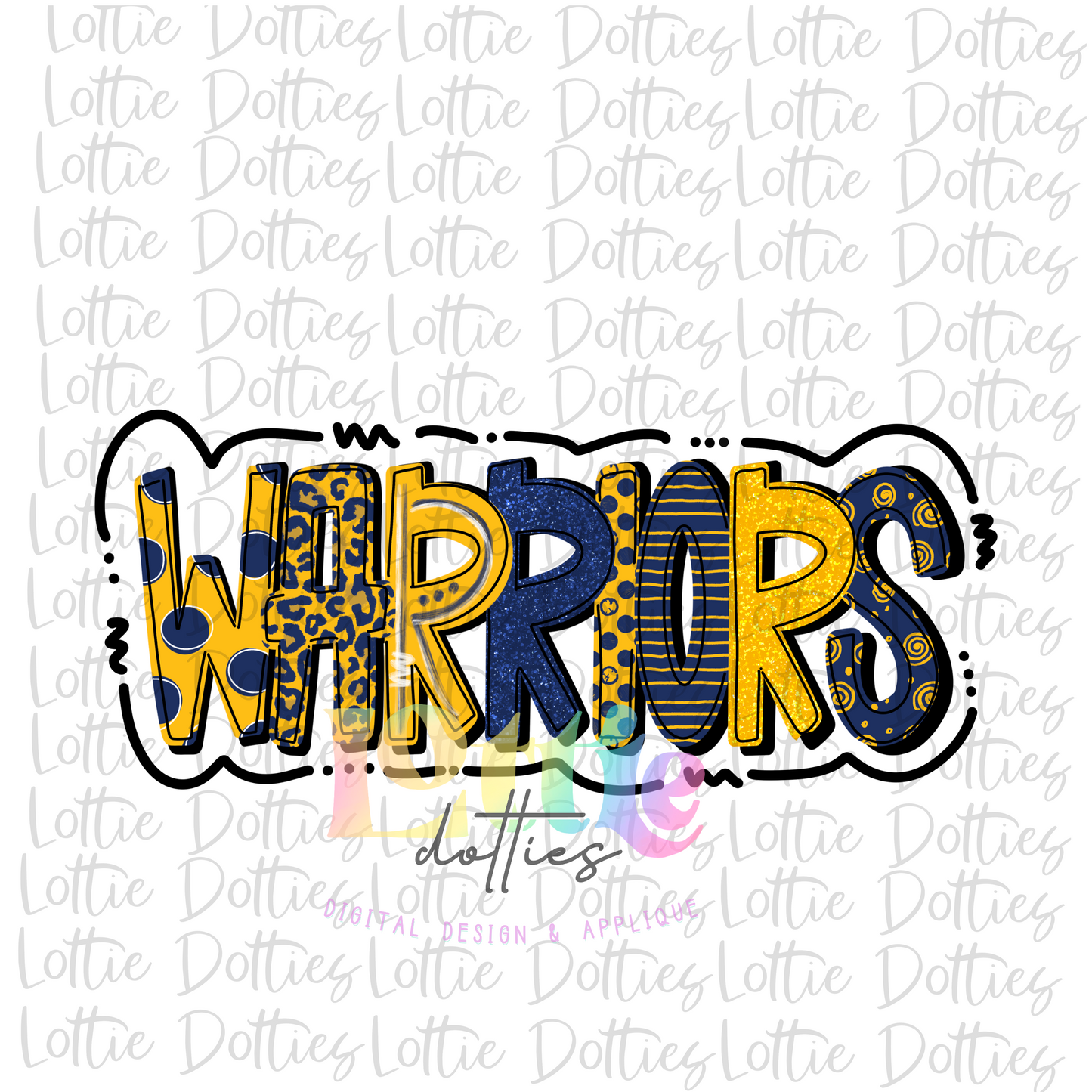 Warriors Png - Mascot Sublimation Design - Digital Download