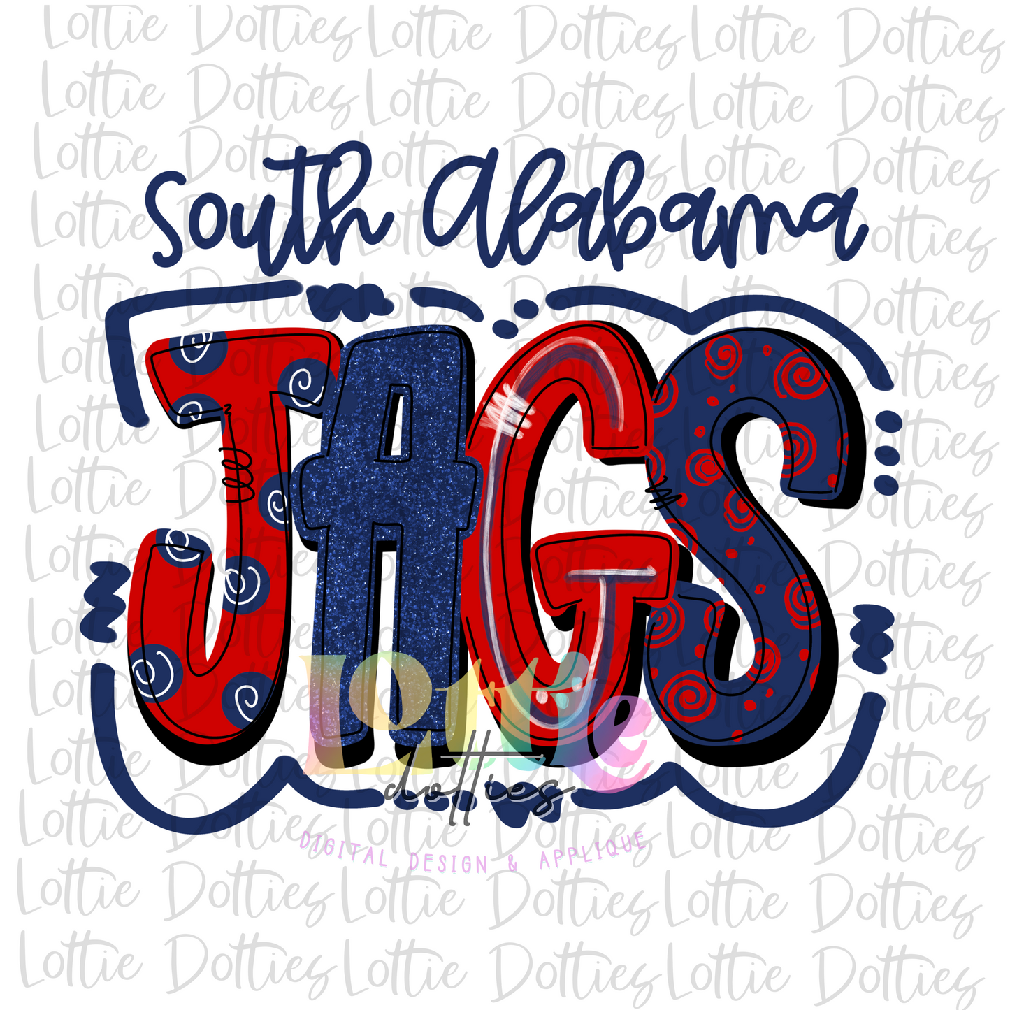 South Alabama Jags PNG - Jags sublimation design - Digital Download