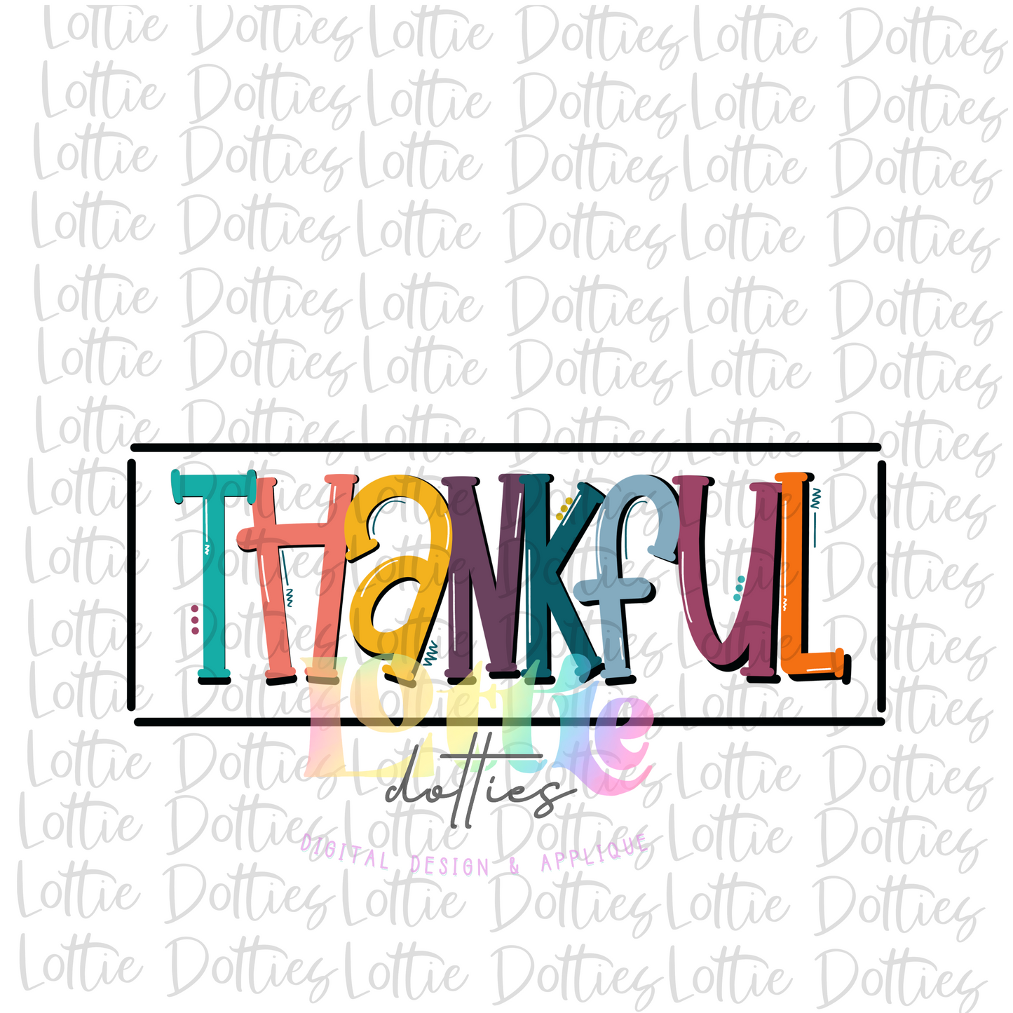 Thankful Box Png - Thanksgiving Sublimation Design- Digital Download