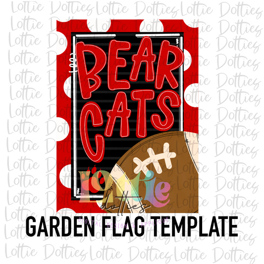 Bearcats Flag PNG - Bearcats Sublimation - Mascots