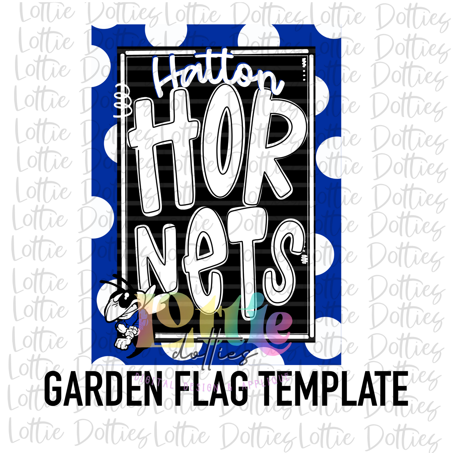 Hatton Hornets Flag PNG - Hornets - sublimation design - Digital Download