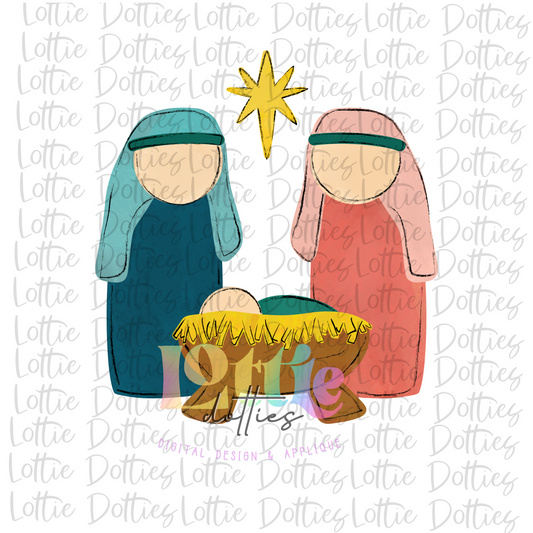Nativity PNG - Nativity Oh Holy Night Sublimation - Digital Download