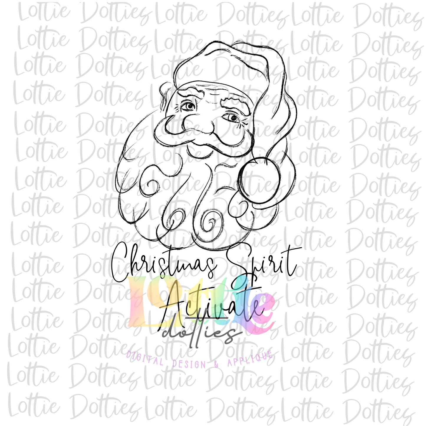 Christmas Spirit Activate Santa Png - Christmas Spirit - Christmas Sublimation Design - Digital Download