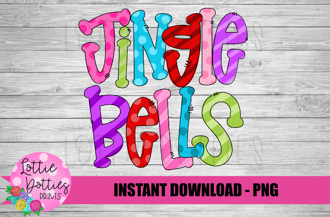 Jingle Bells Png - Jingle Sublimation Design - Digital Download