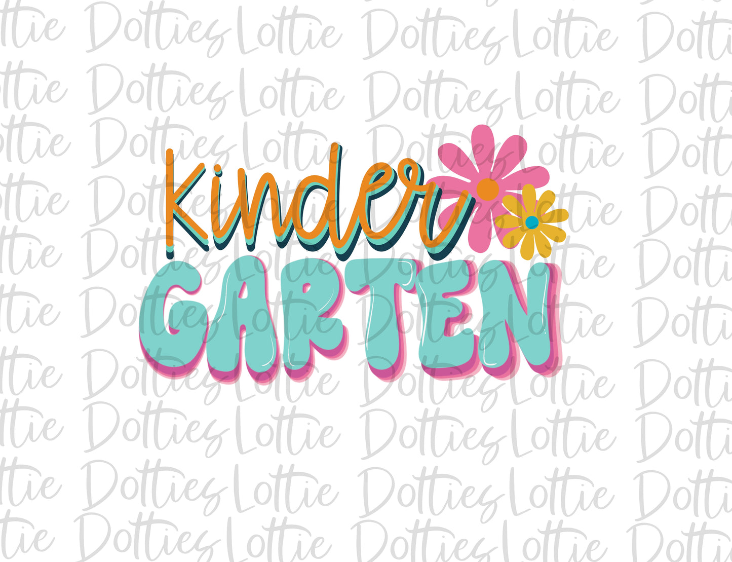 Kindergarten - PNG - Back To School - Sublimation - Digital Download