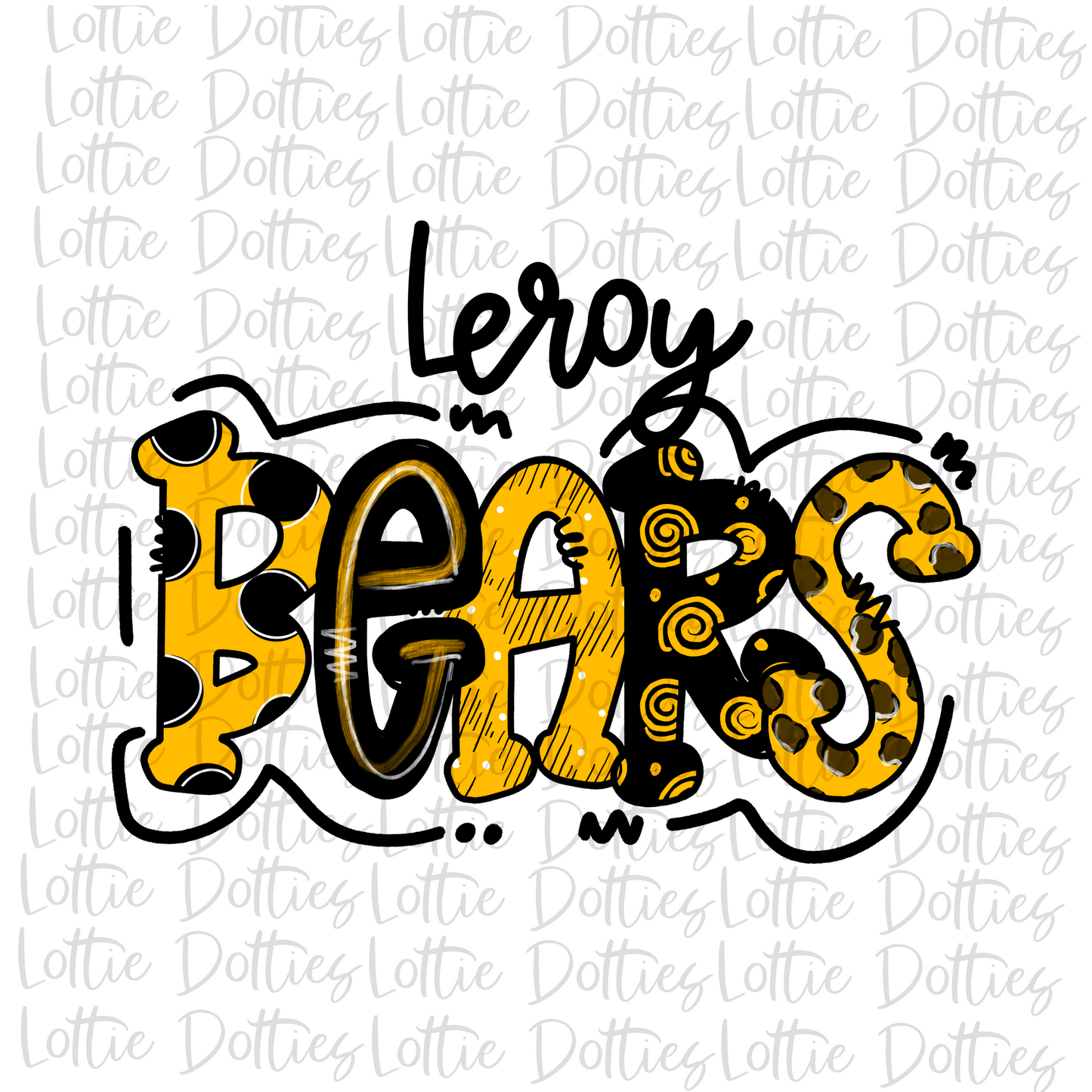 Leroy Bears PNG - Bears sublimation design - Digital Download